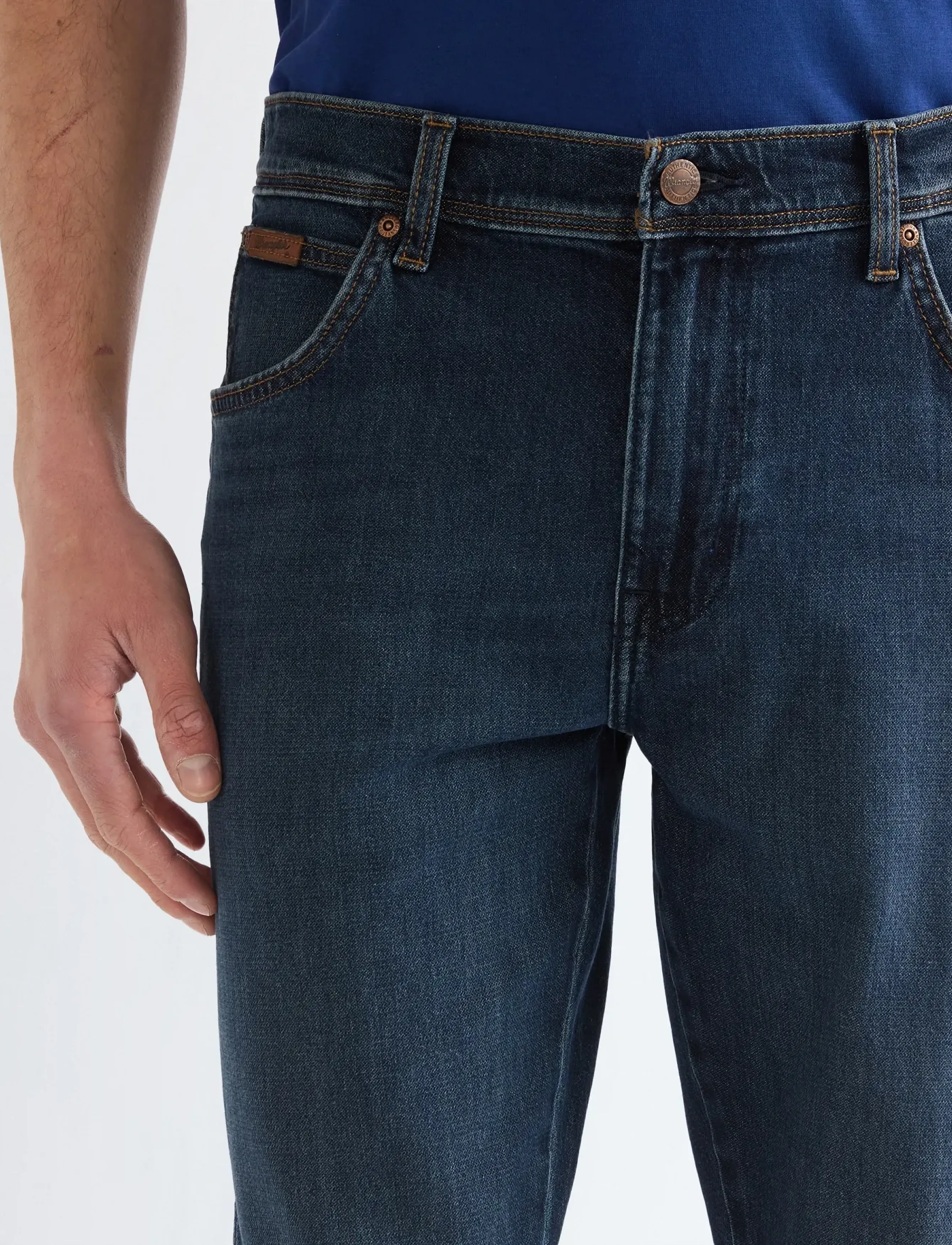 Wrangler - TEXAS SLIM - slim jeans - moonlit - 5