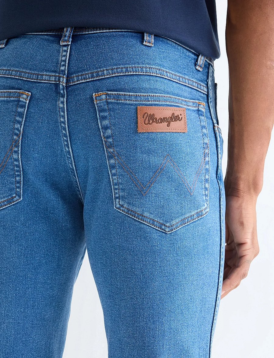 Wrangler - TEXAS SLIM - slim jeans - ridge wash - 5