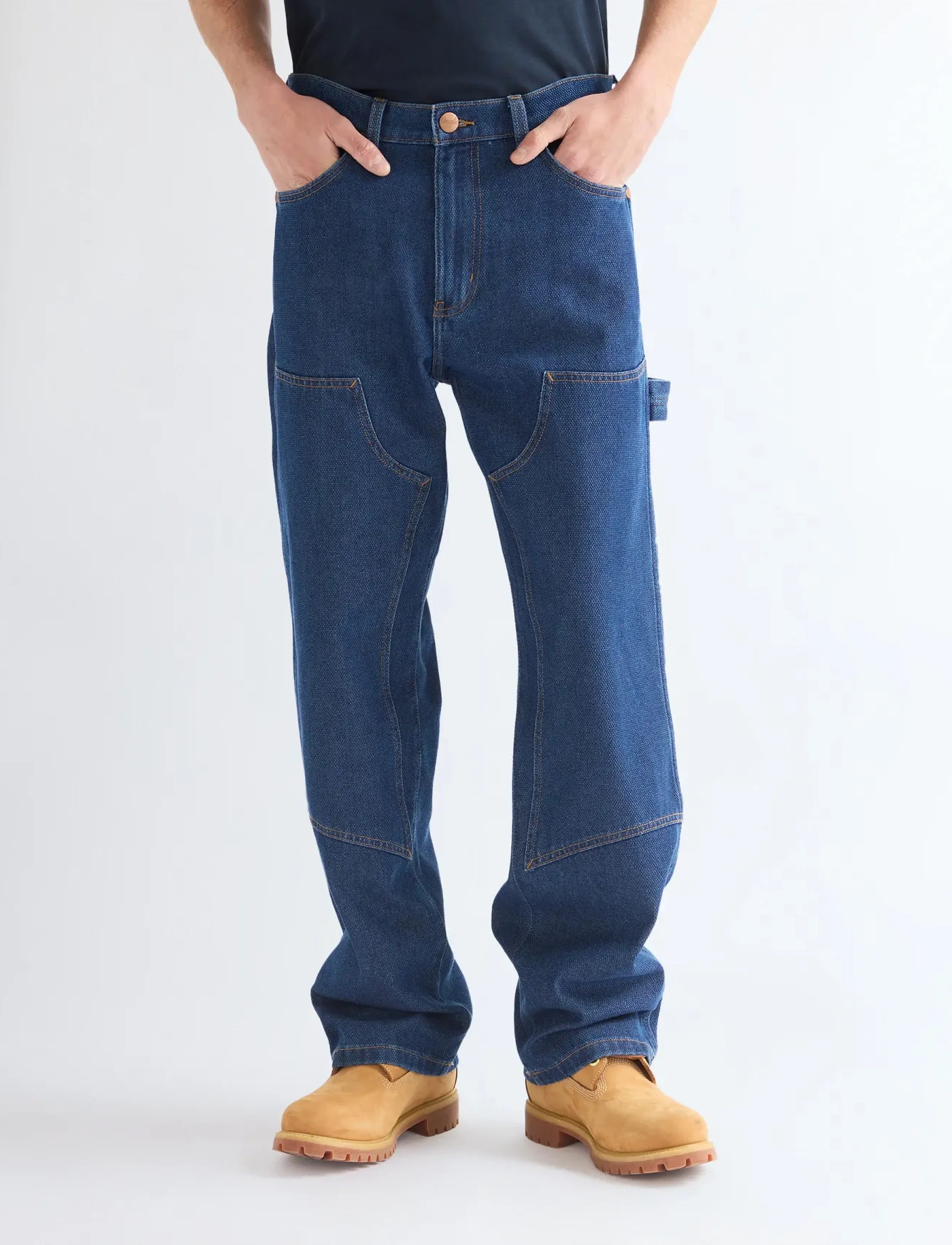 Wrangler - DOUBLE KNEE CARPENTER - dark indigo - 0