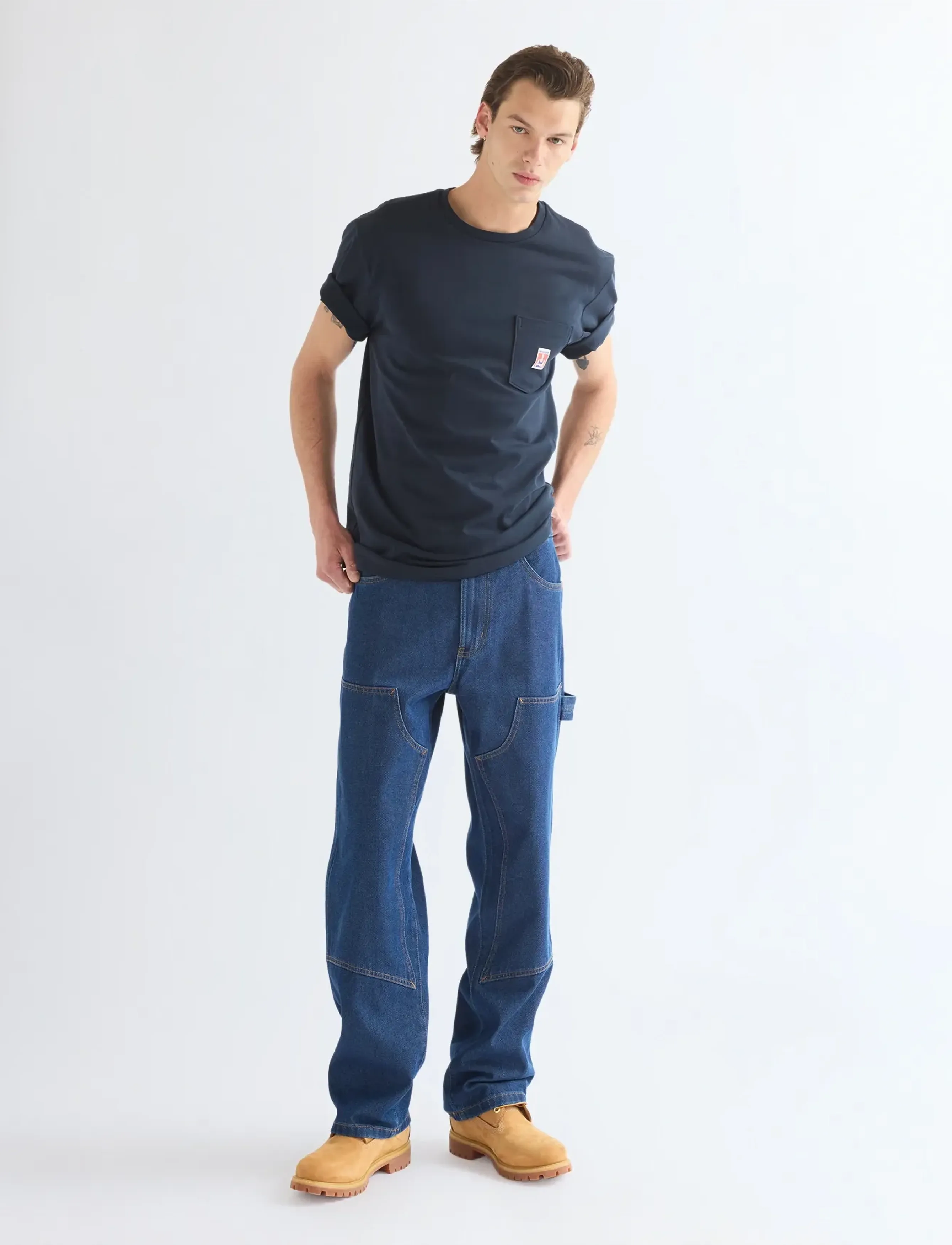 Wrangler - DOUBLE KNEE CARPENTER - dark indigo - 3