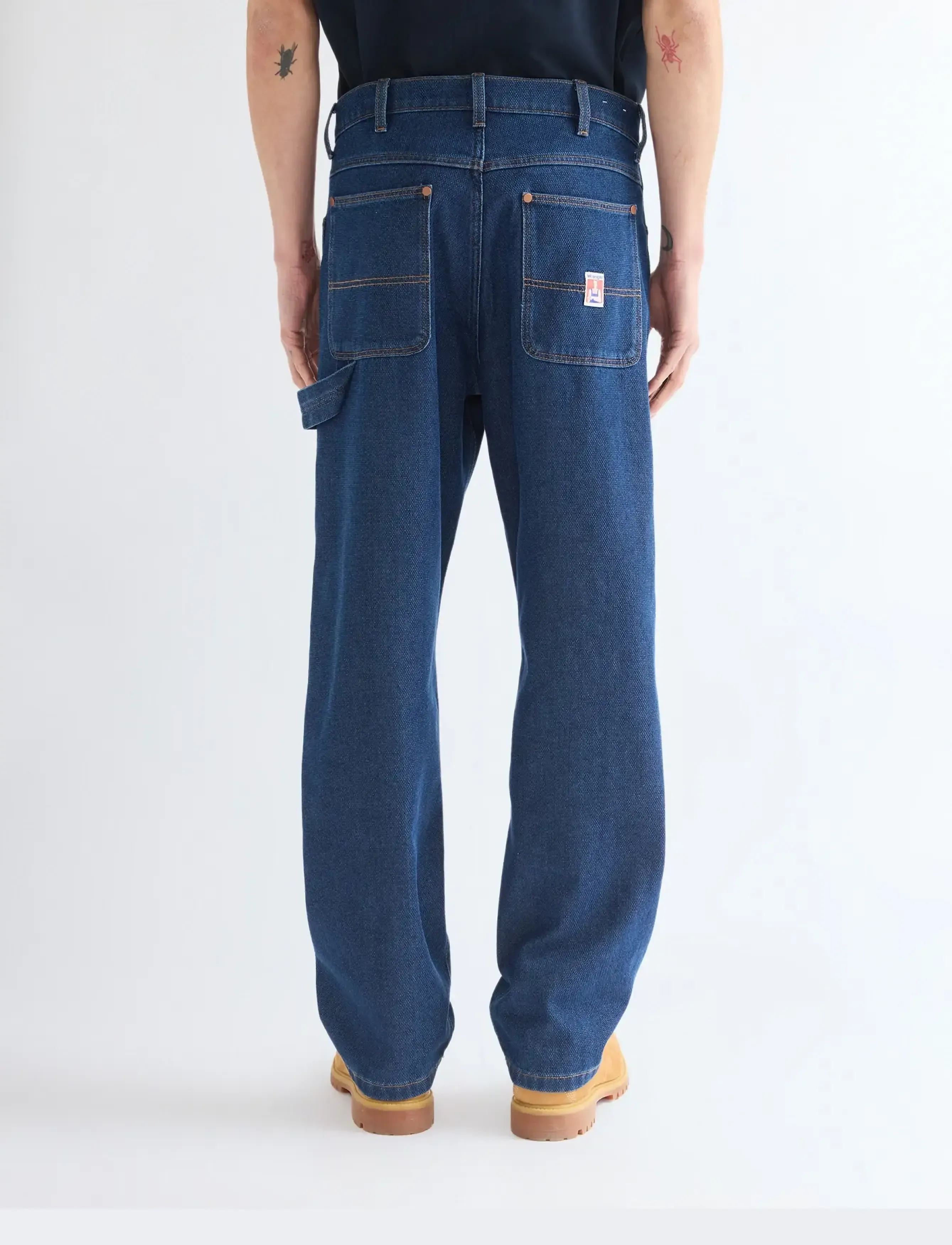 Wrangler - DOUBLE KNEE CARPENTER - dark indigo - 4