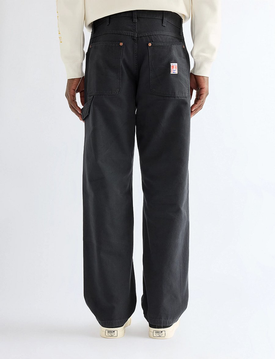 Wrangler - DOUBLE KNEE CARPENTER - loose jeans - jet black - 4