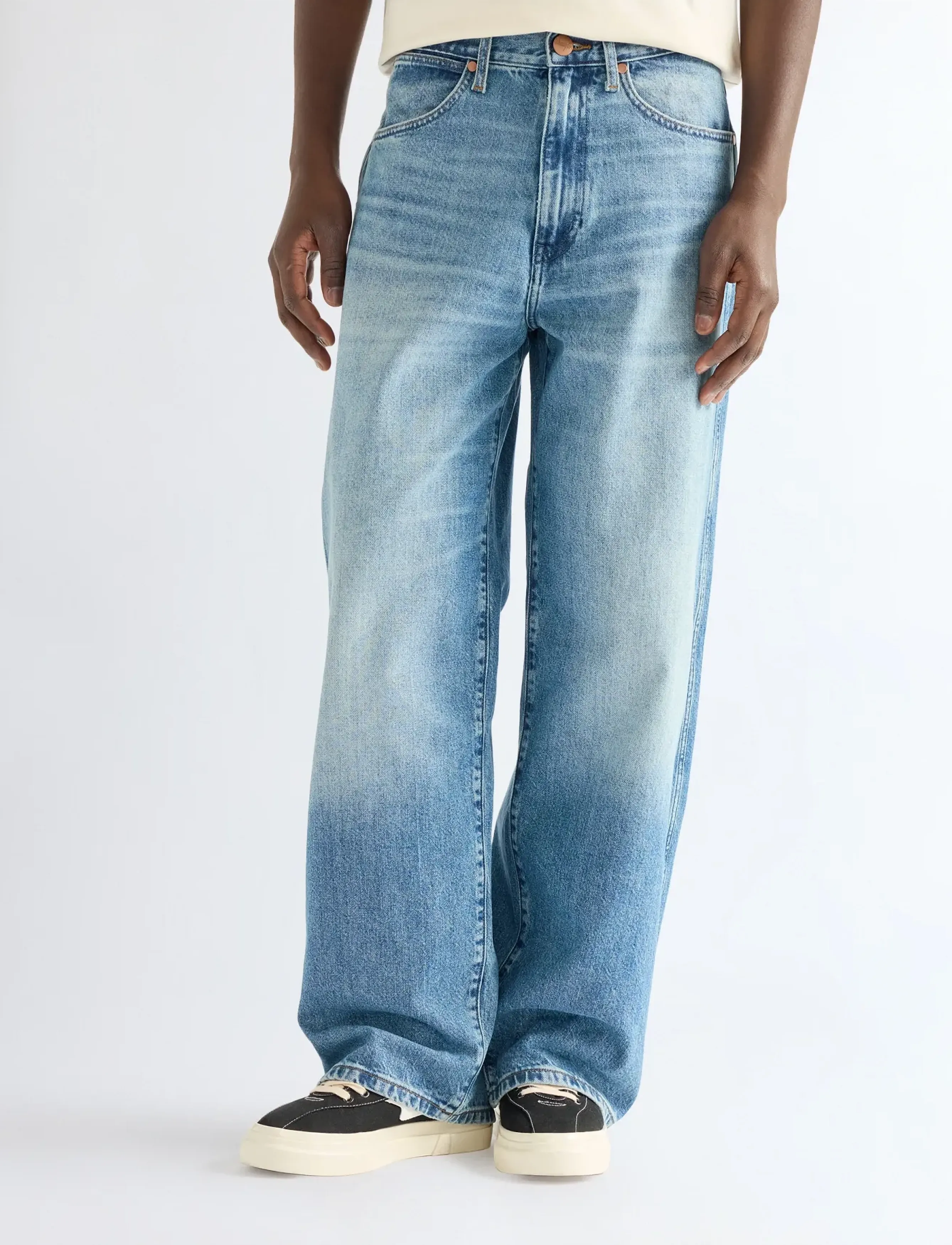 Wrangler Baggy, Mænd, Baggy Jeans, Blå, Str: 38 x 30