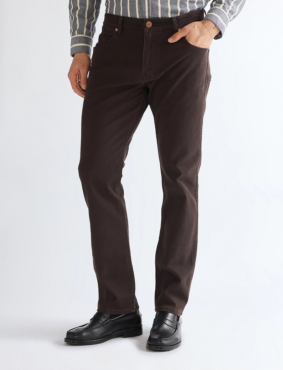 Wrangler - GREENSBORO - normale jeans - chocolate torte - 0