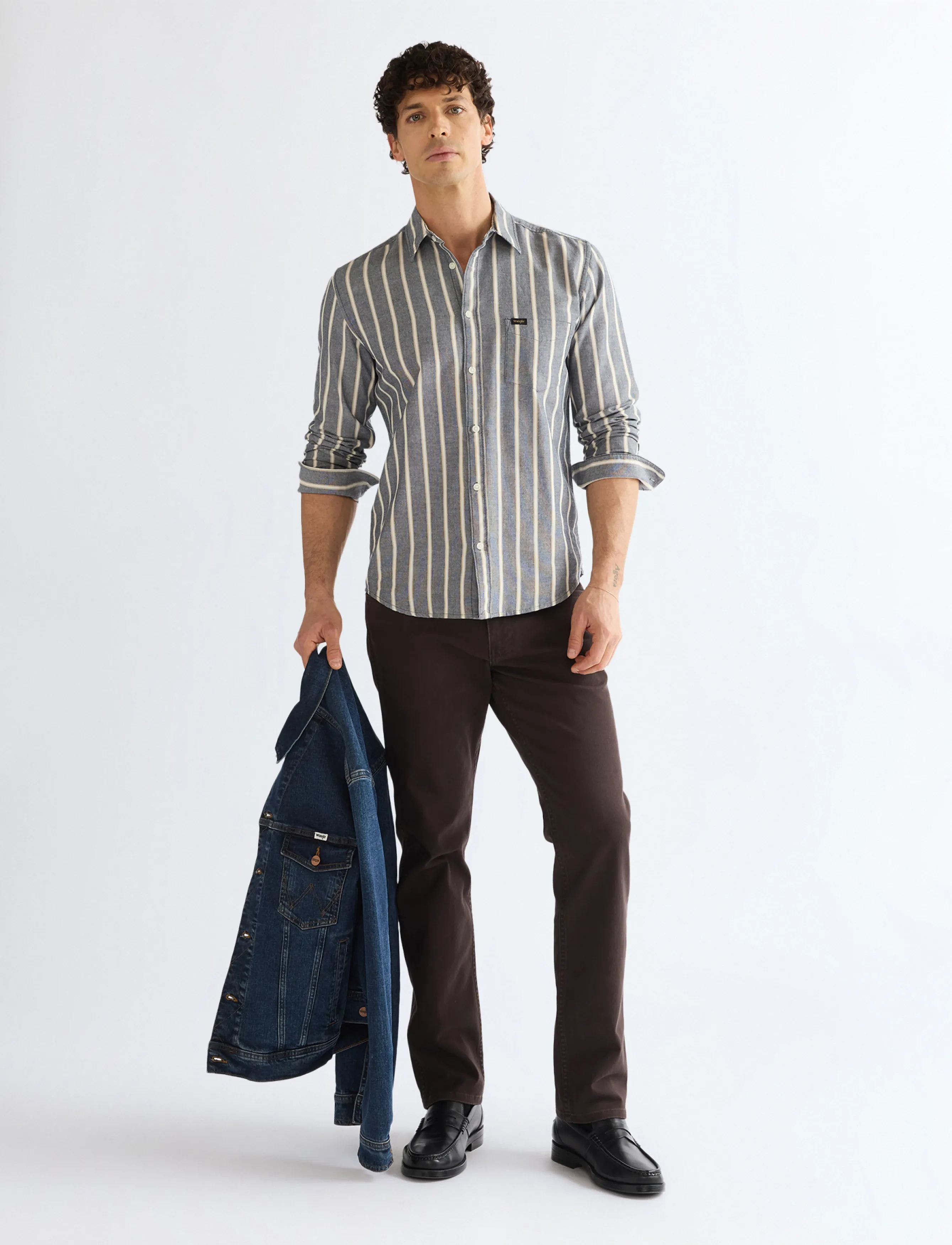 Wrangler - GREENSBORO - normale jeans - chocolate torte - 3