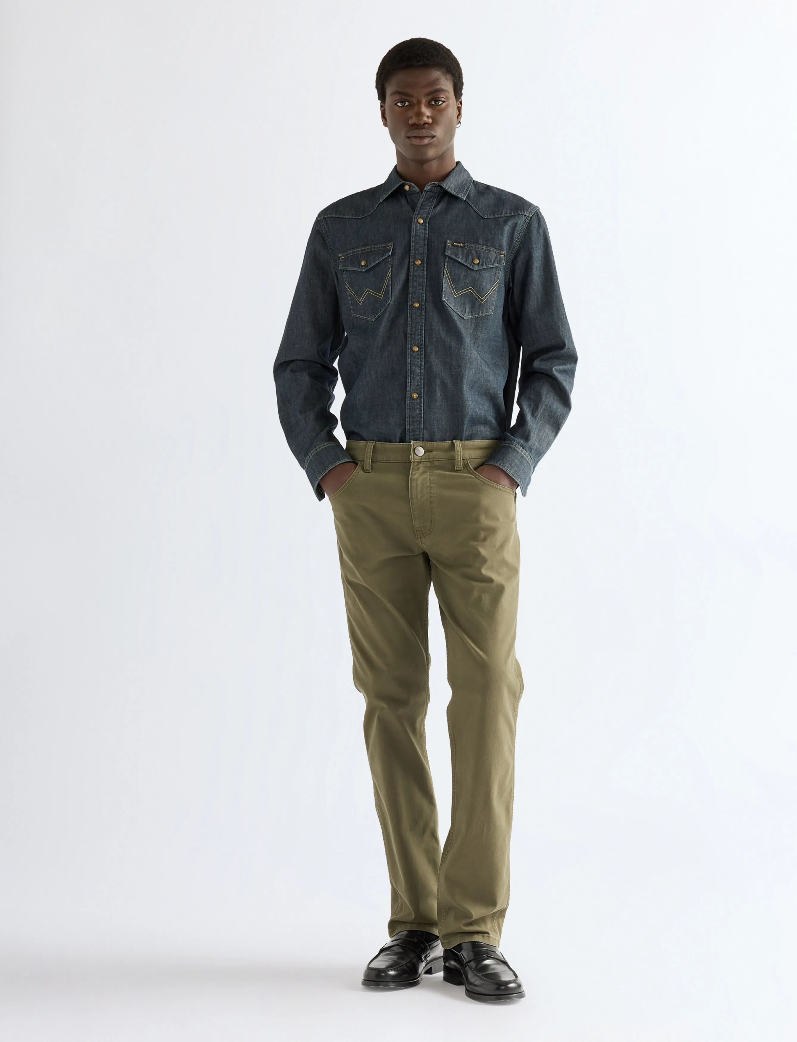 Wrangler - GREENSBORO - regular jeans - olive night - 3