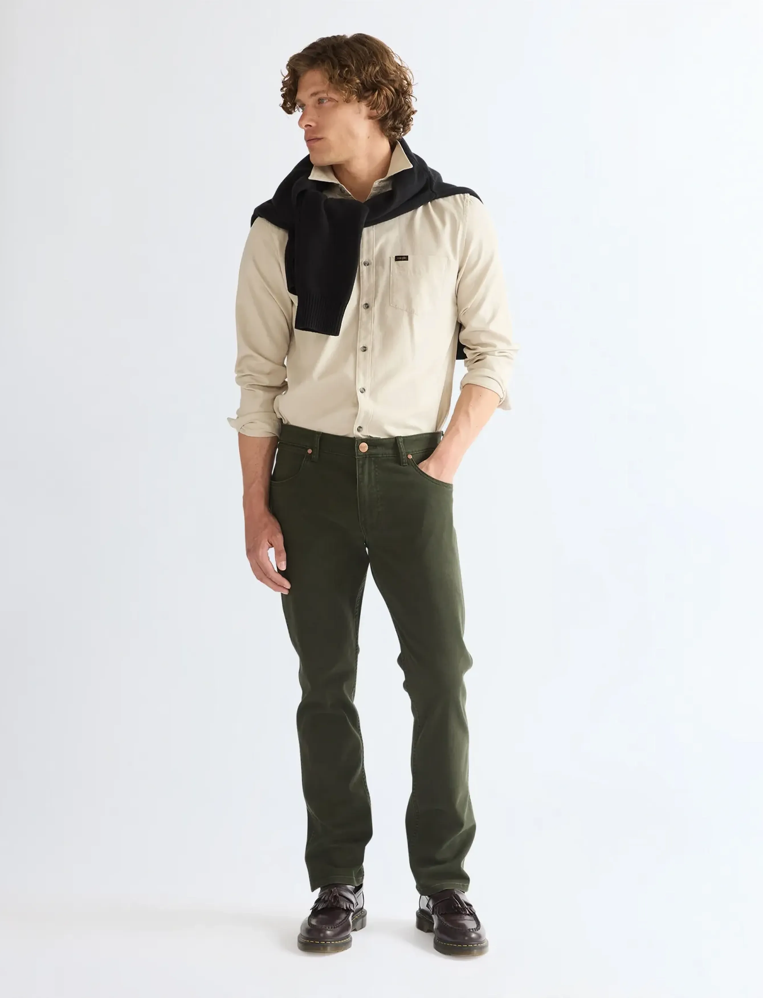 Wrangler GREENSBORO - Streetstyle - ROSIN / khaki/green