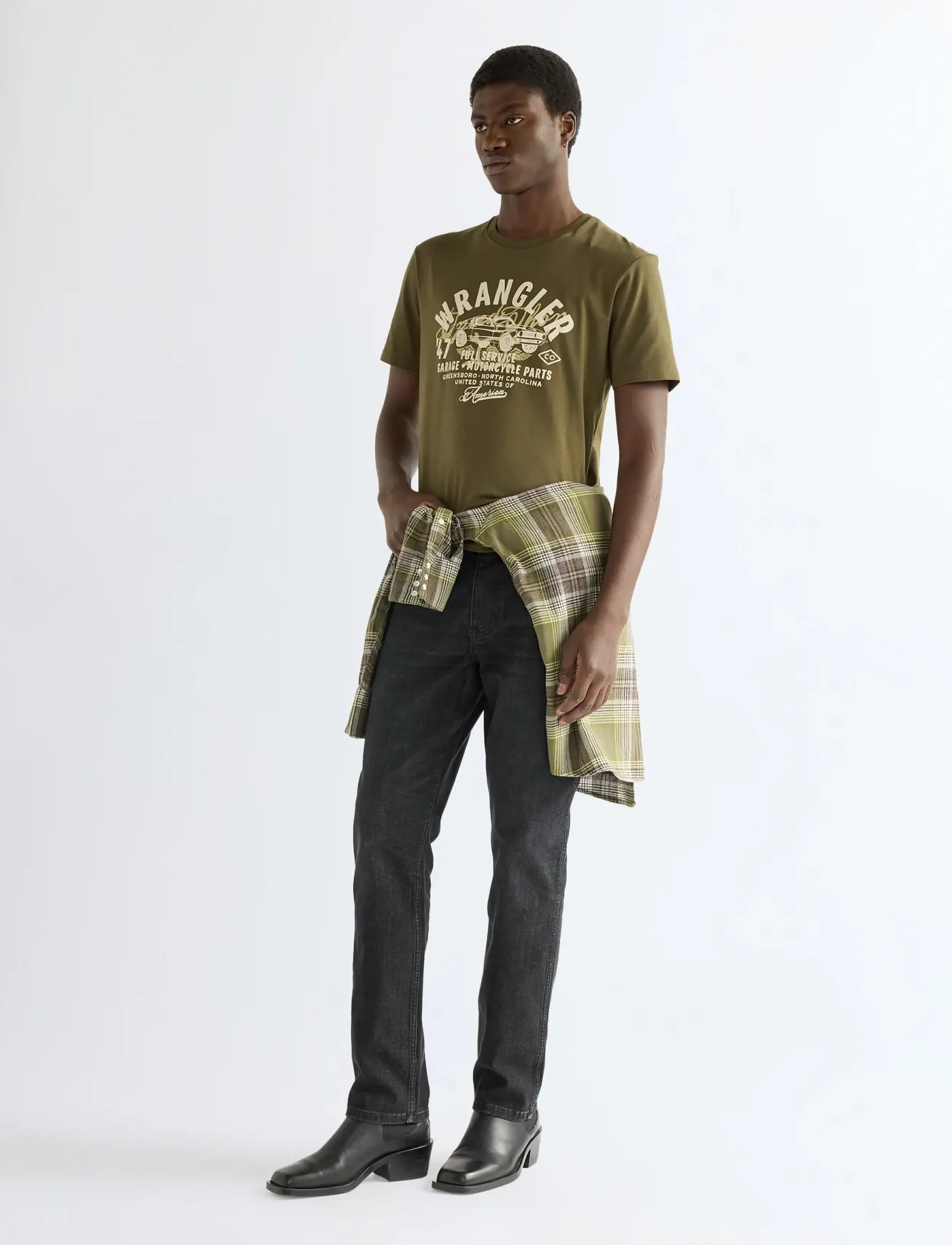 Wrangler GREENSBORO - Teksad - STARLIGHT / black