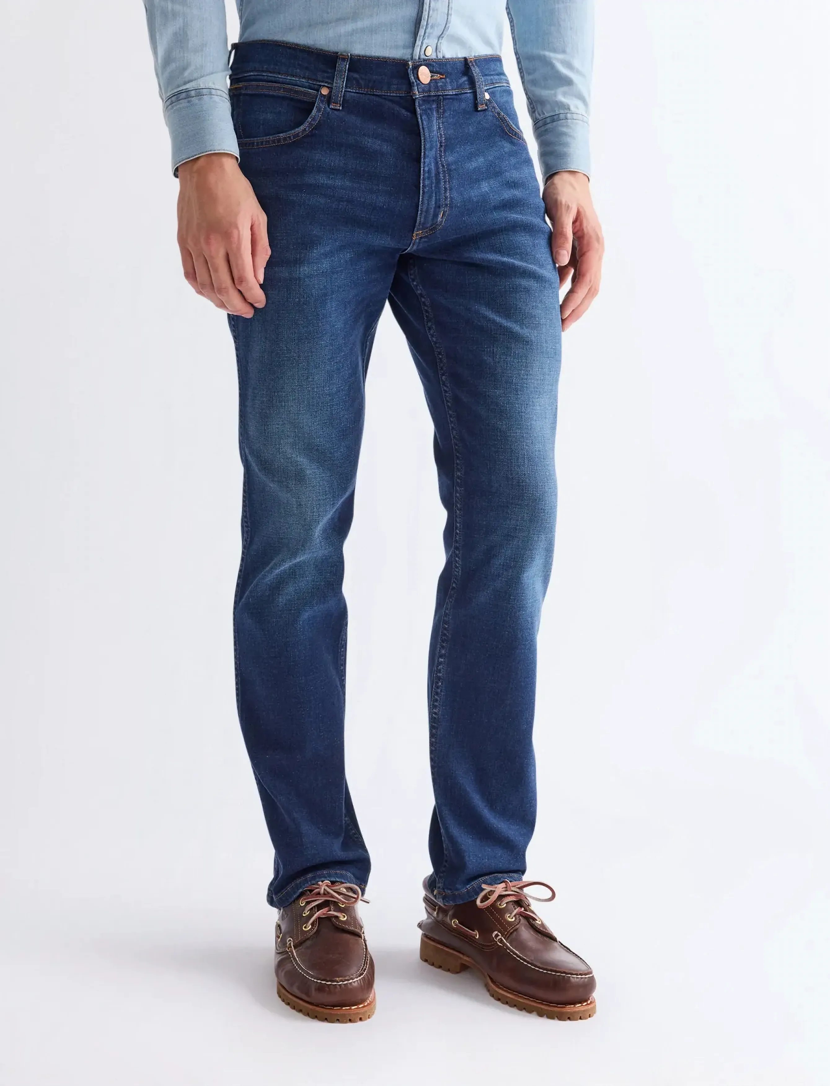 Wrangler Greensboro, Mænd, Jeans, Blå, Str: 46 x 32