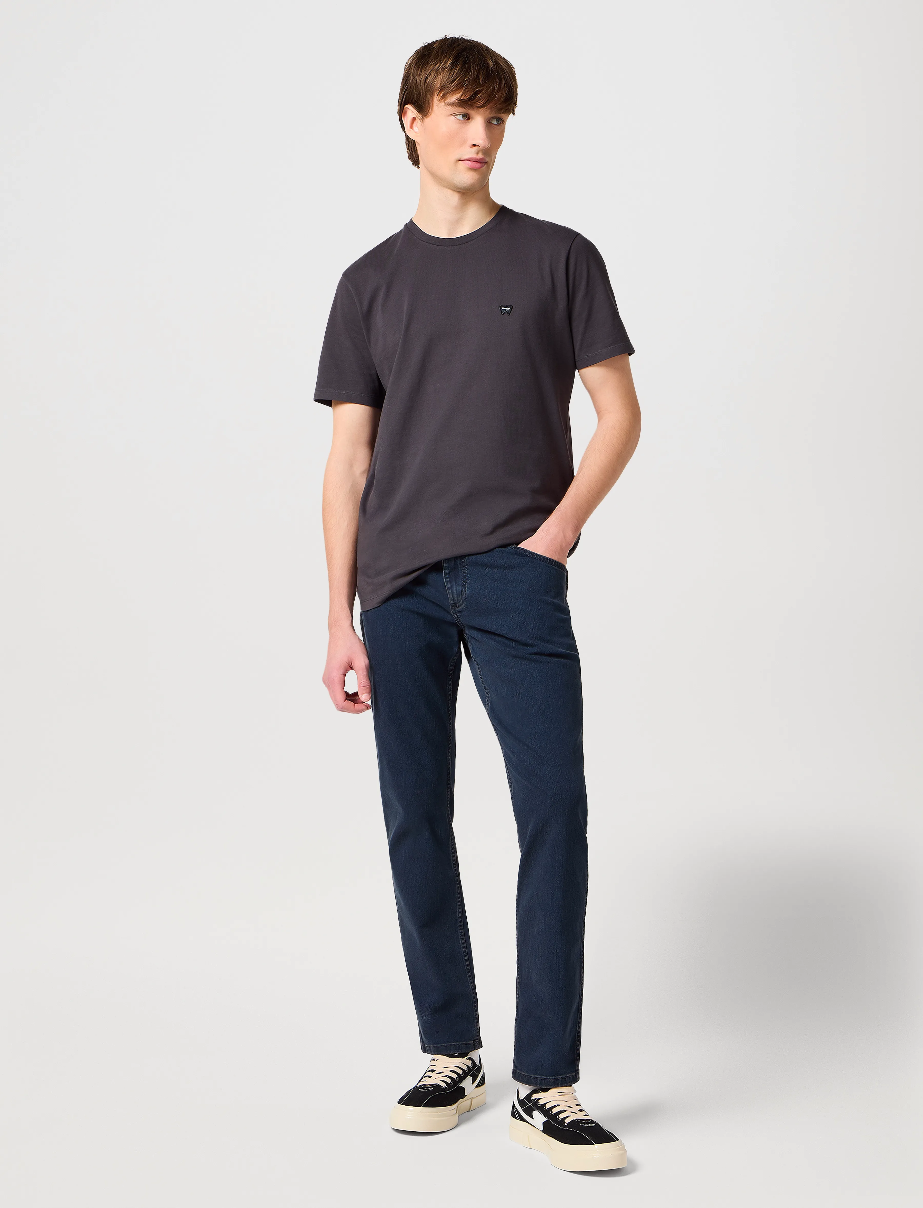 Wrangler - GREENSBORO - regular piegriezuma džinsa bikses - iron blue - 3