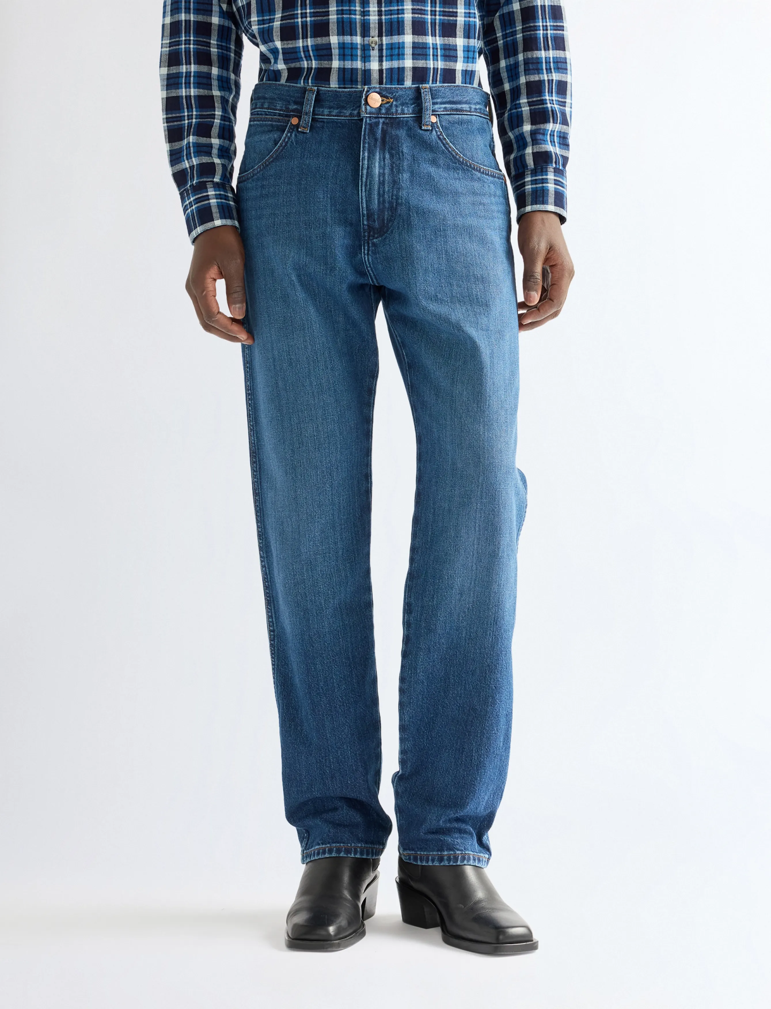 Wrangler Frontier, 30 x 30, Jeans, Blau - Regular, Männerswear