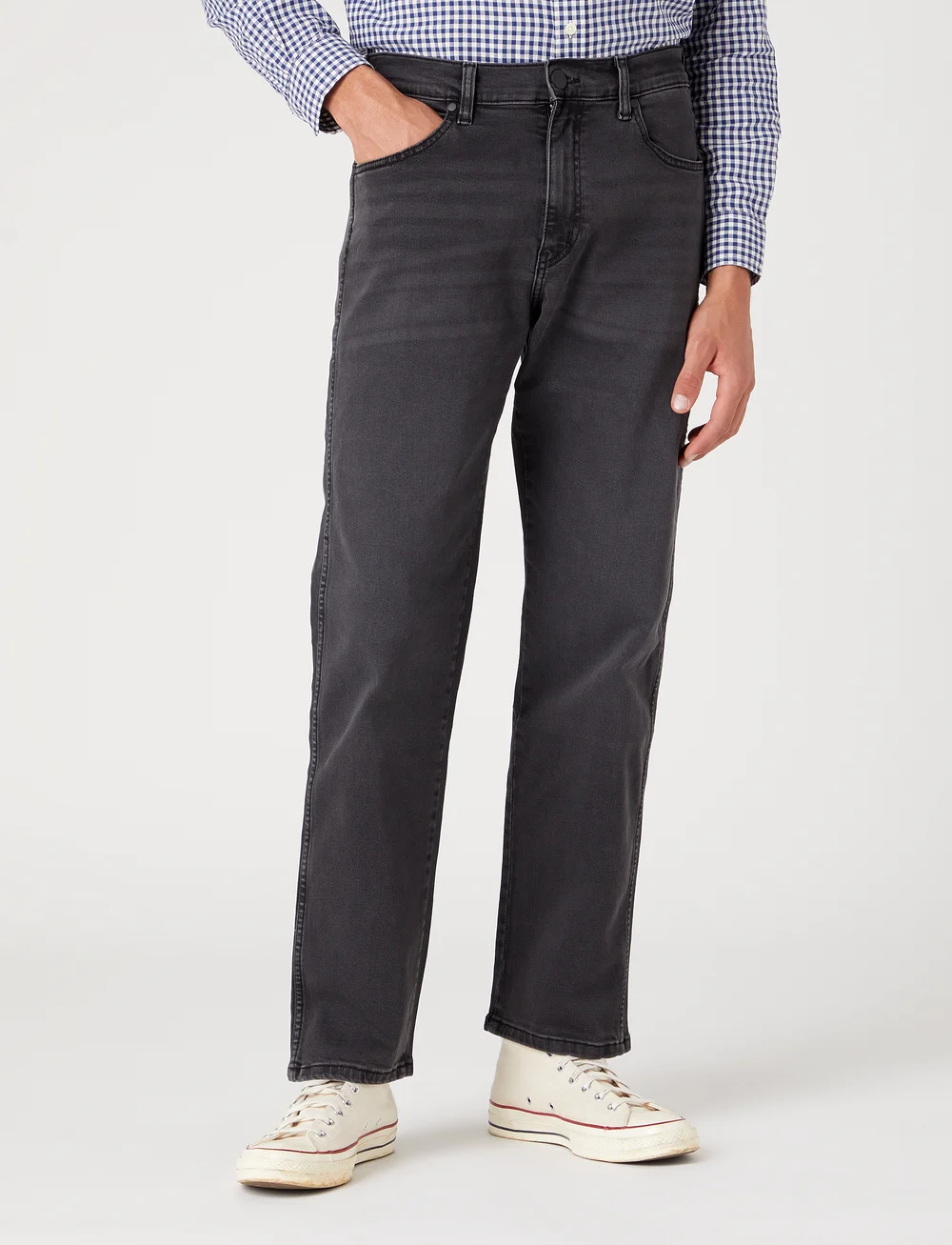 Wrangler - FRONTIER - loose jeans - black crow - 0