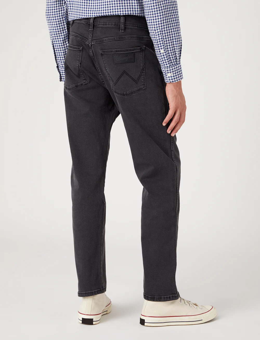 Wrangler - FRONTIER - loose jeans - black crow - 4