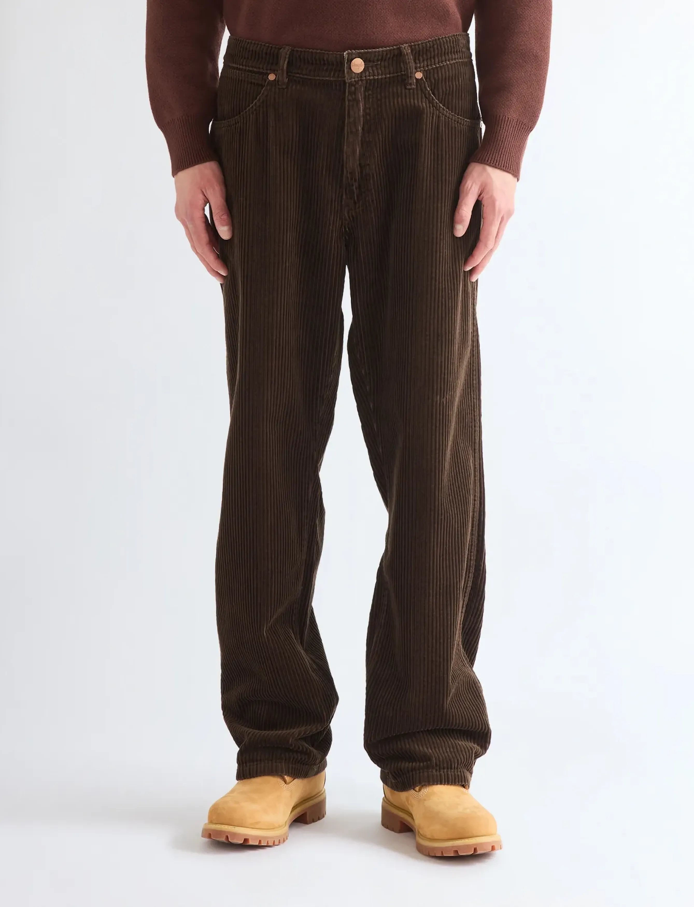 Wrangler LOOSE STRAIGHT - Loose jeans - COFFEE / brown
