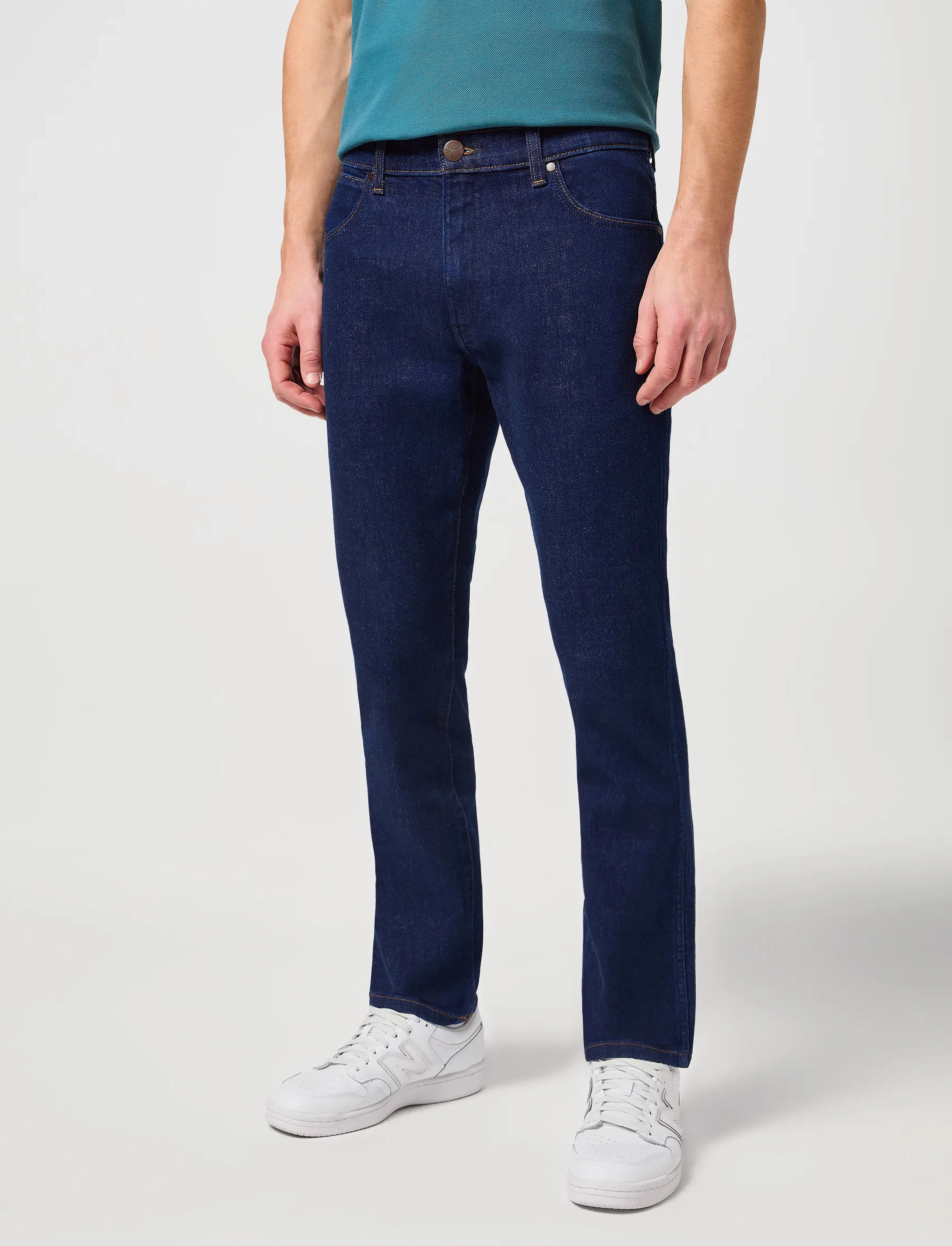 Wrangler Larston, Mænd, Larston Slim Jeans, Blå, Str: 29 x 32