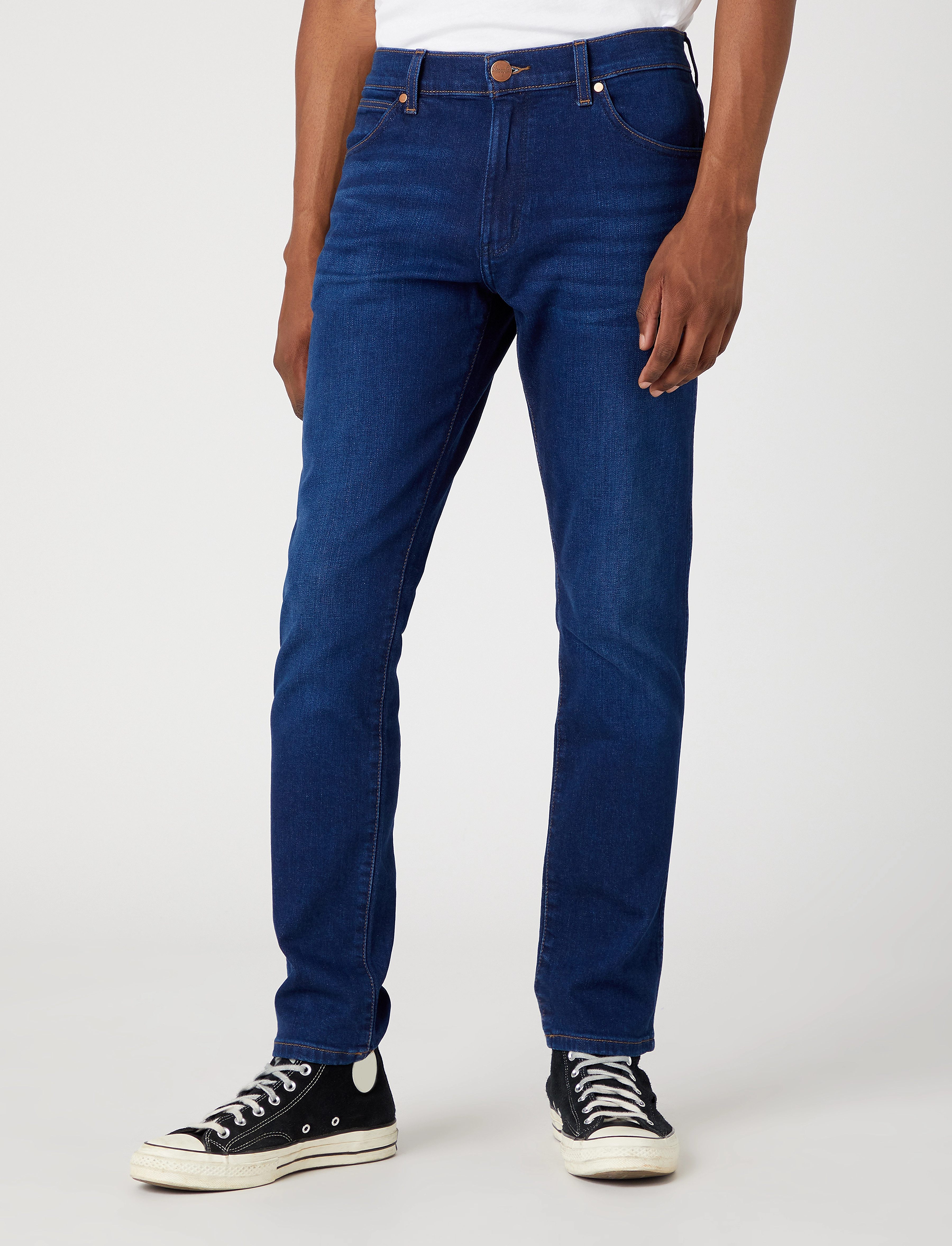 Wrangler Larston, 29 x 34, Blue, Jeans > Smalle, Herre