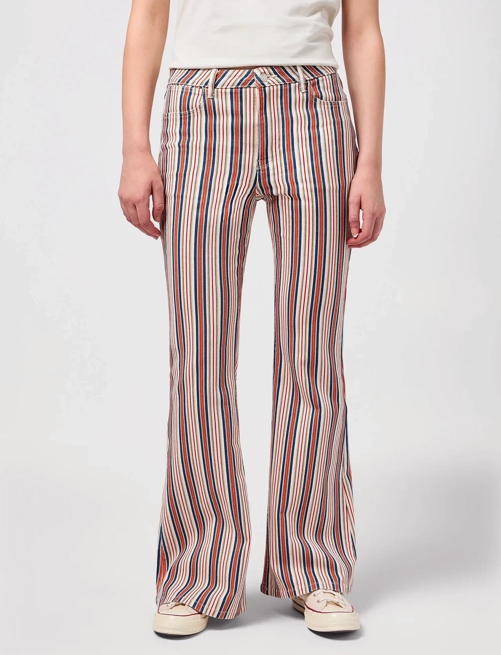 Wrangler - FIERCE FLARE - flared jeans - americana stripe - 0