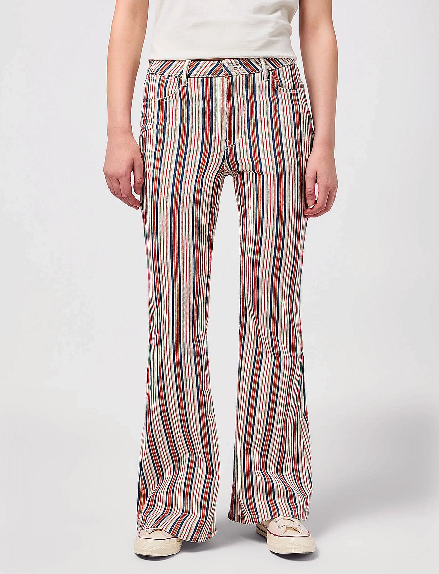 Wrangler - FIERCE FLARE - schlaghosen - americana stripe - 0