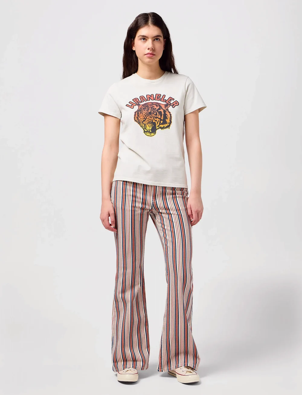 Wrangler - FIERCE FLARE - flared jeans - americana stripe - 3