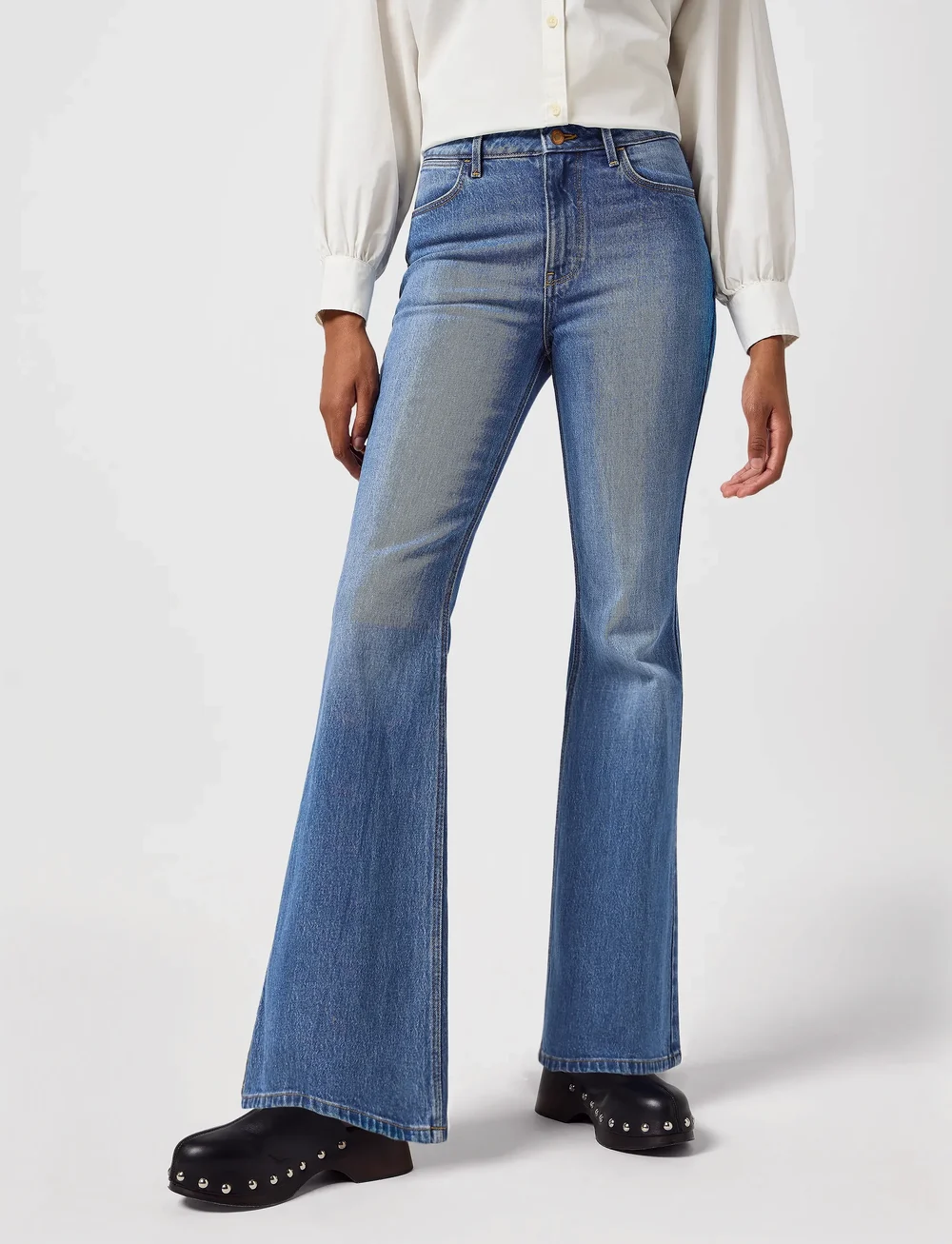 Wrangler - FIERCE FLARE - flared jeans - meadow - 0