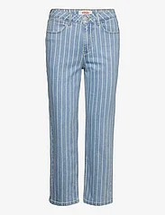 Wrangler - STRAIGHT CROP - džinsa bikses ar taisnām starām - stone stripe - 0