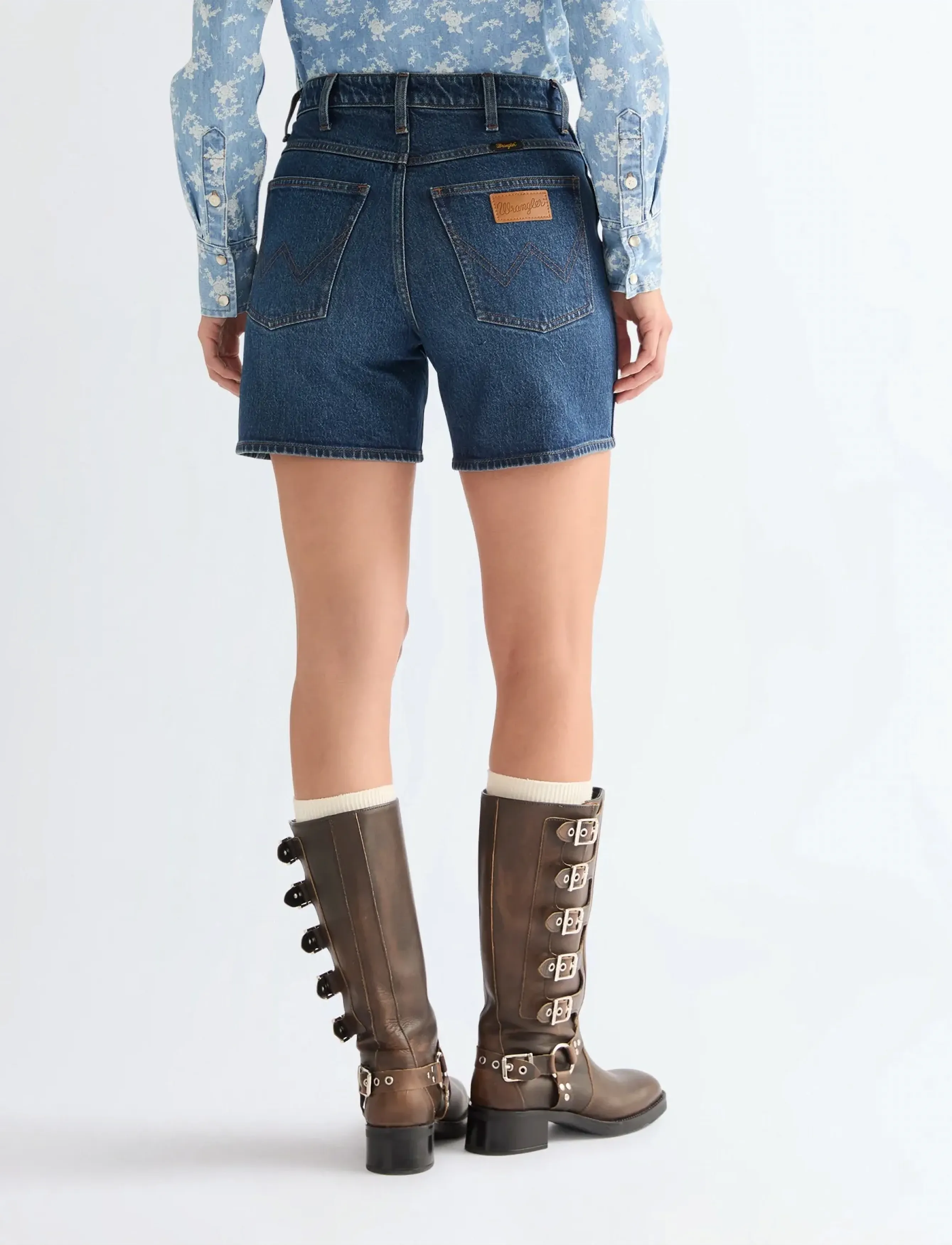 Wrangler - COWBOY SHORT 5 INCH - laveste priser - moondrop - 3
