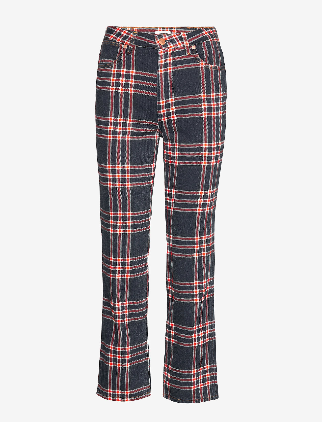 Wrangler - THE RETRO - straight jeans - indigo check - 0