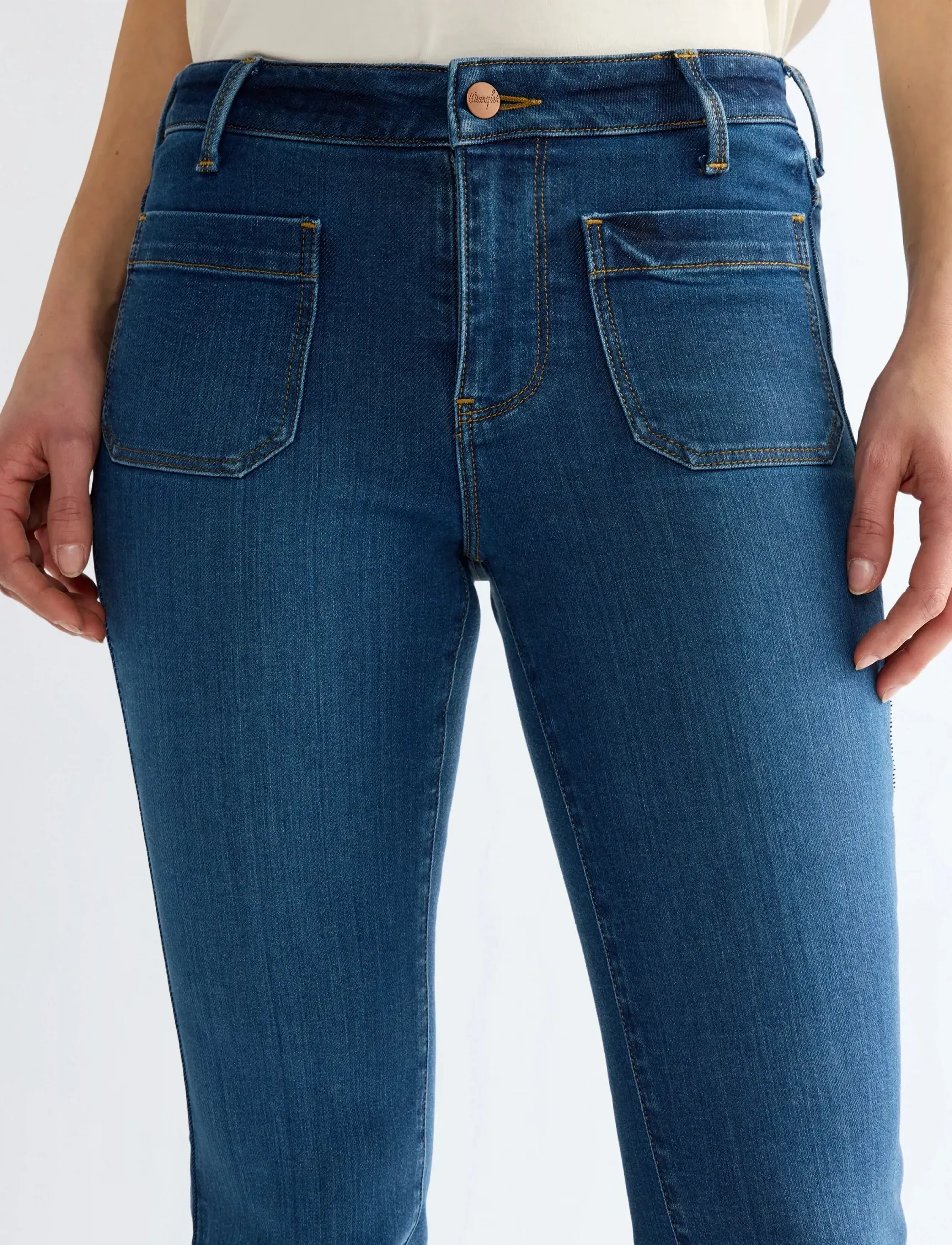 Wrangler - FLARE - schlaghosen - bright mid - 5