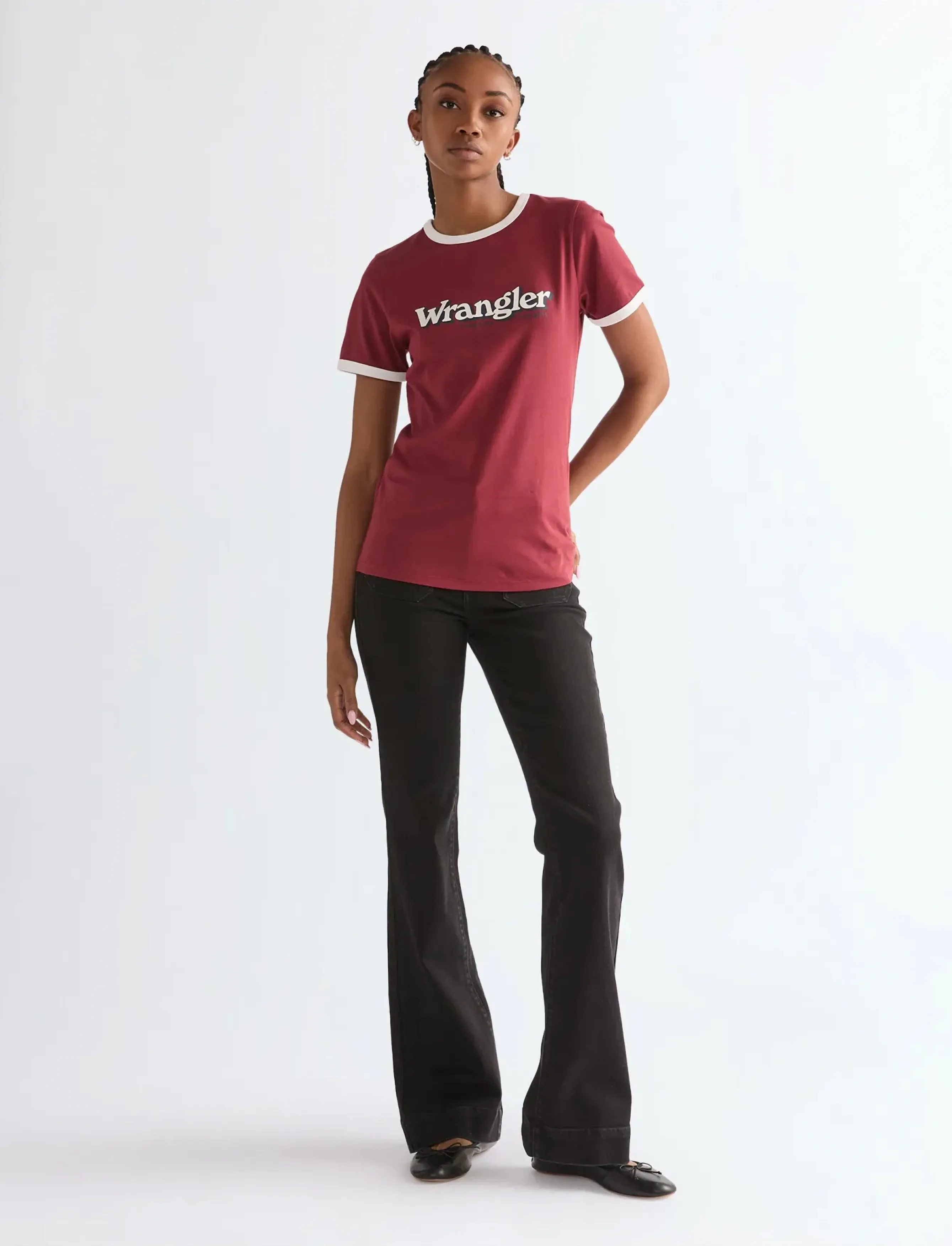 Wrangler - FLARE - flared jeans - dark black - 3