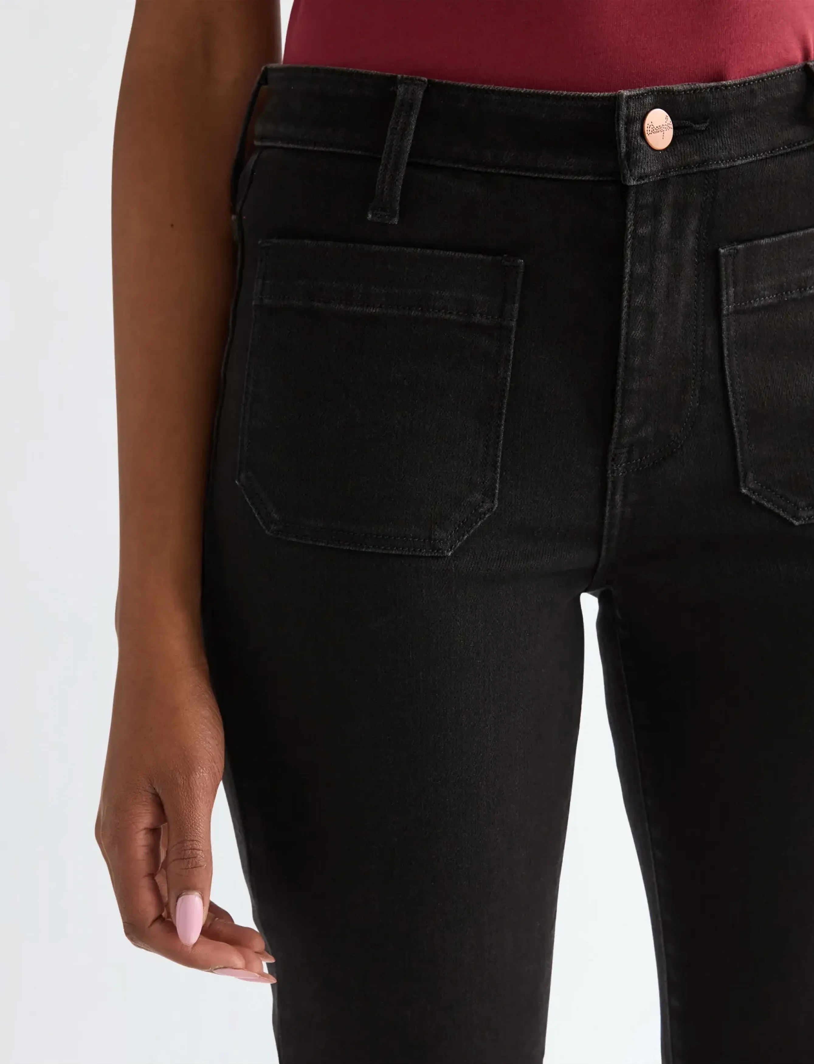 Wrangler - FLARE - utsvängda jeans - dark black - 5