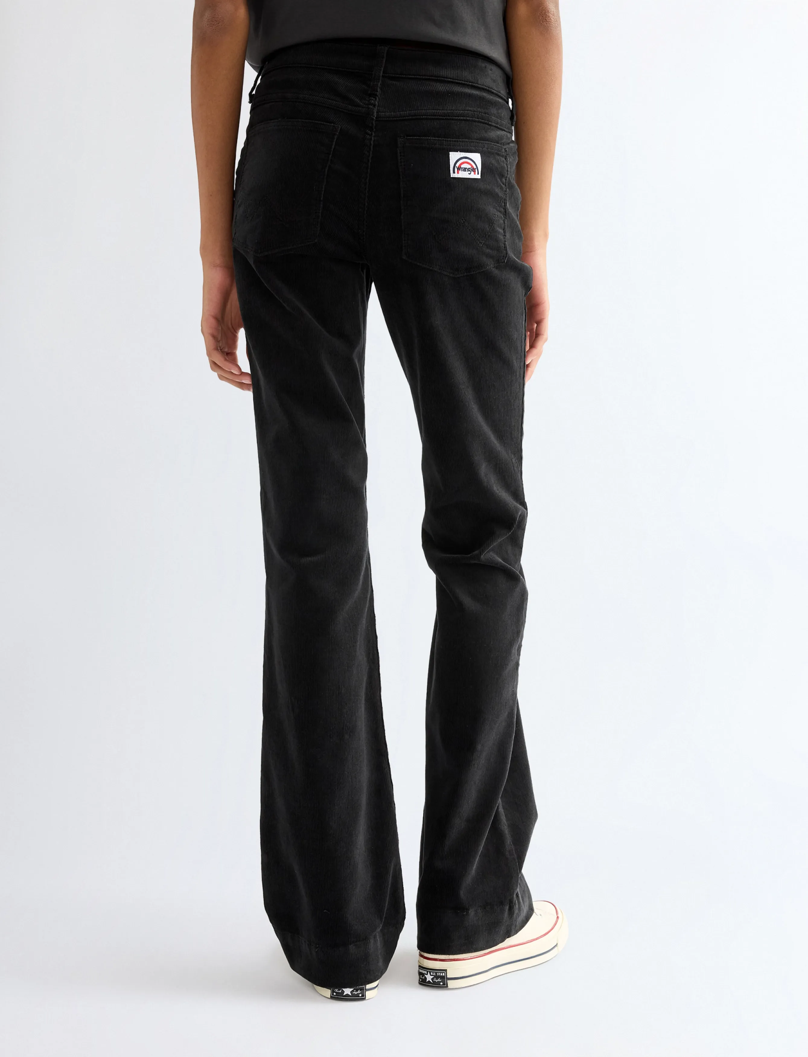 Wrangler - FLARE - alt eriti laia säärega teksad - jet black - 4
