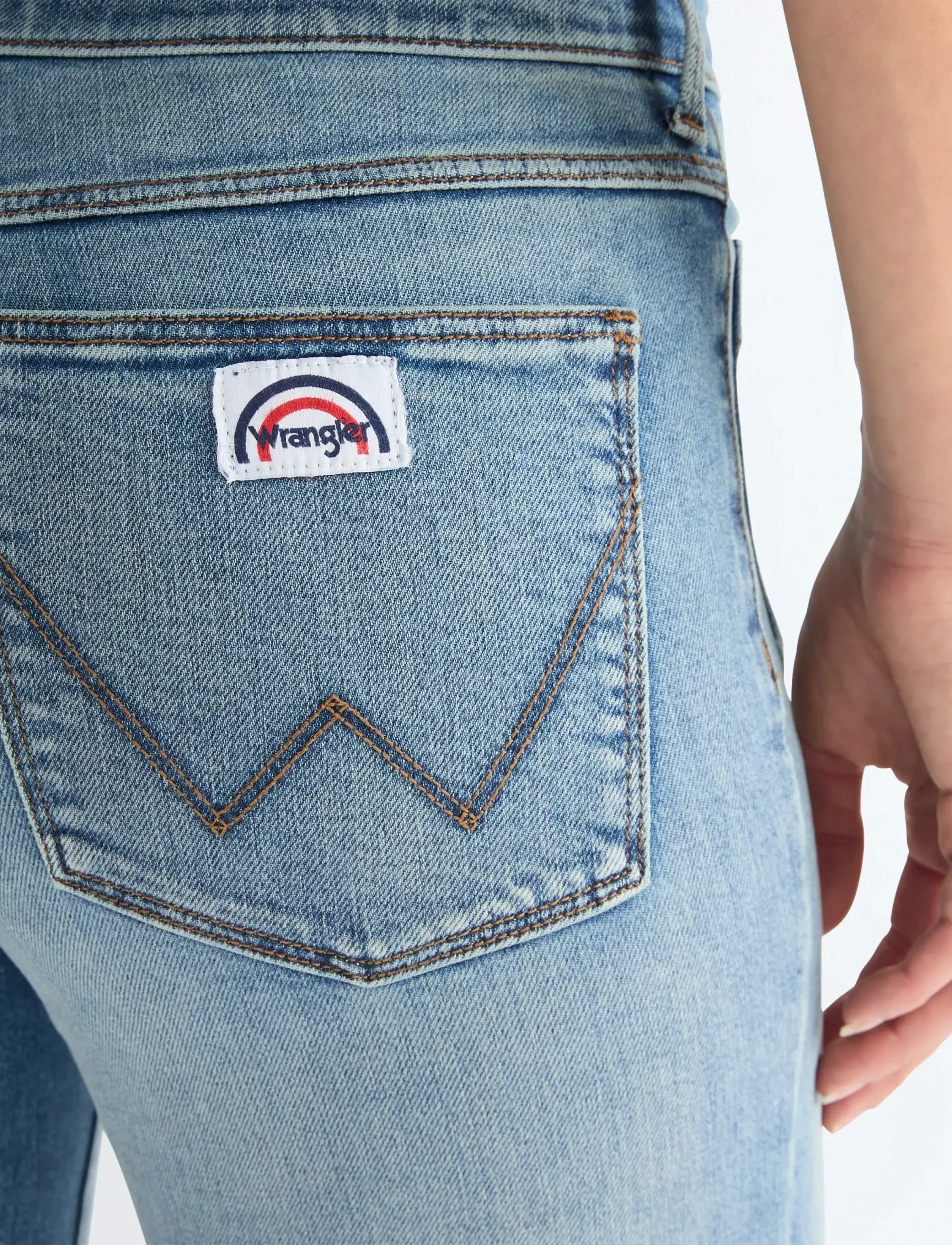 Wrangler - FLARE - flared jeans - marbled pebble - 5