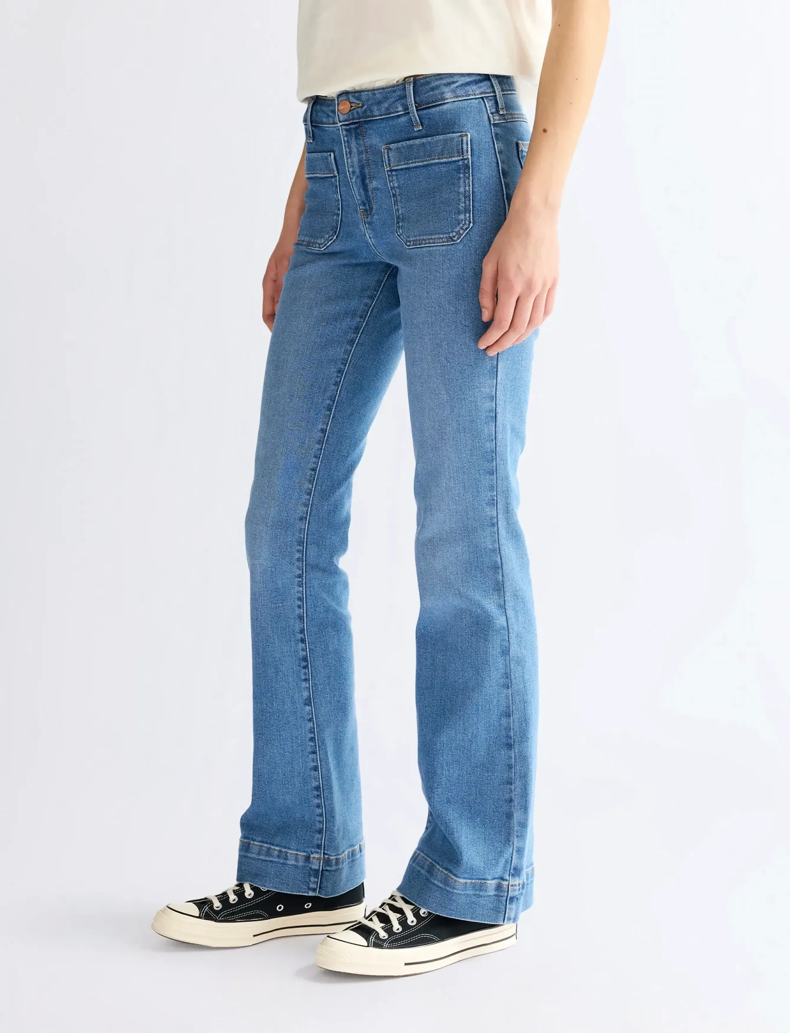 Wrangler - FLARE - utsvängda jeans - serenity blue - 0