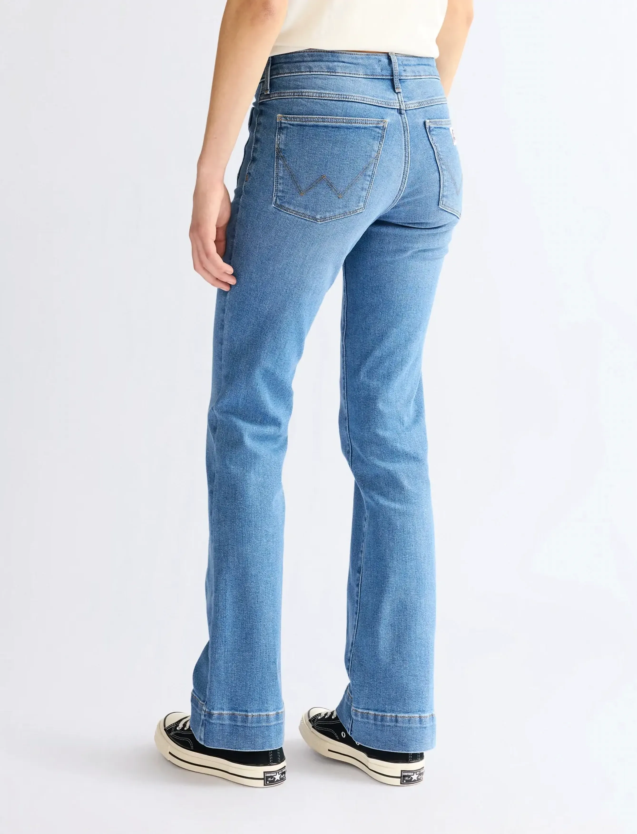 Wrangler - FLARE - utsvängda jeans - serenity blue - 3
