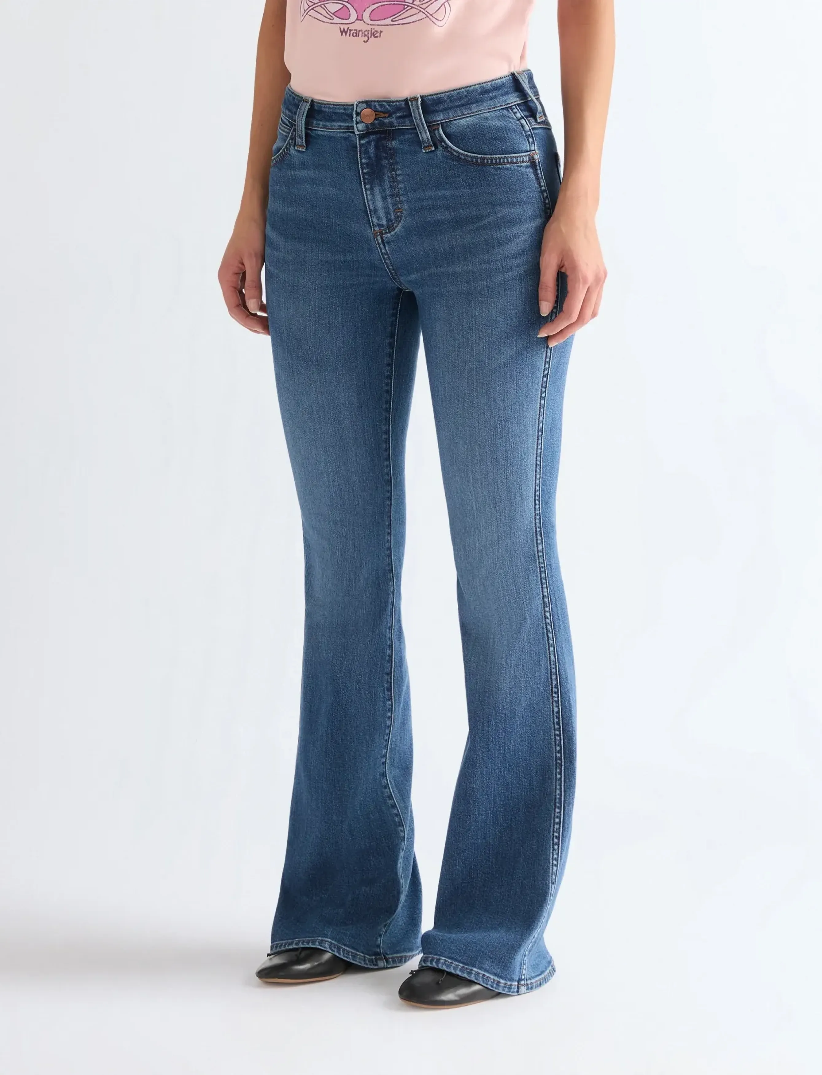 Wrangler - MONTANA - flared jeans - sparrow - 0