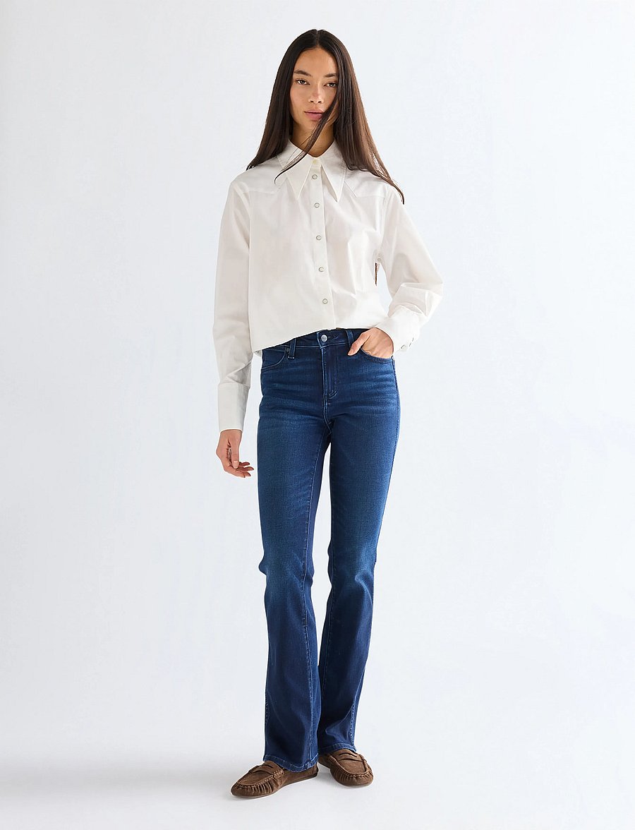 Wrangler - BOOTCUT - alt laienevad teksad - nightshade - 4