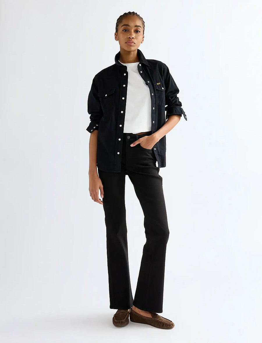 Wrangler - DALLAS - bootcut-jeans - retro black - 3