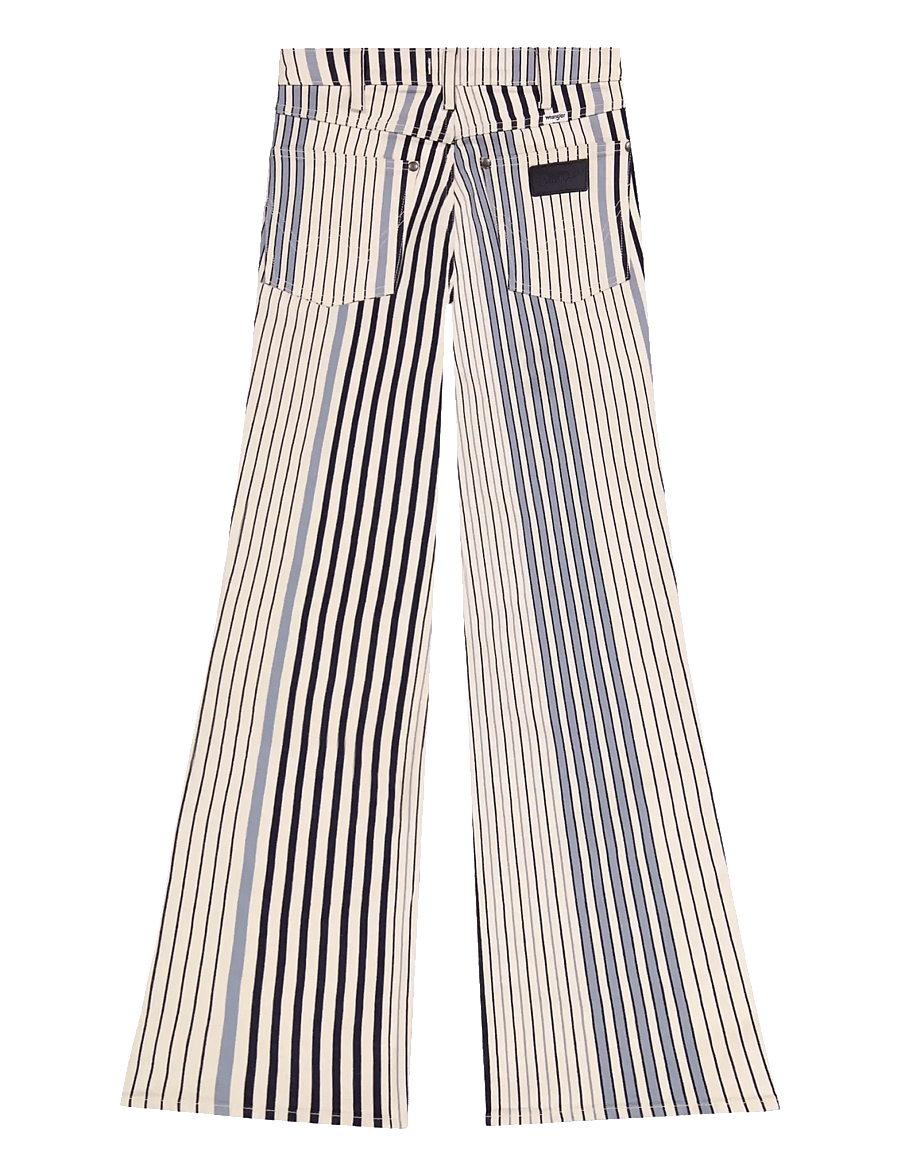 Wrangler - 70S FLARE - schlaghosen - multi blue stripe - 2