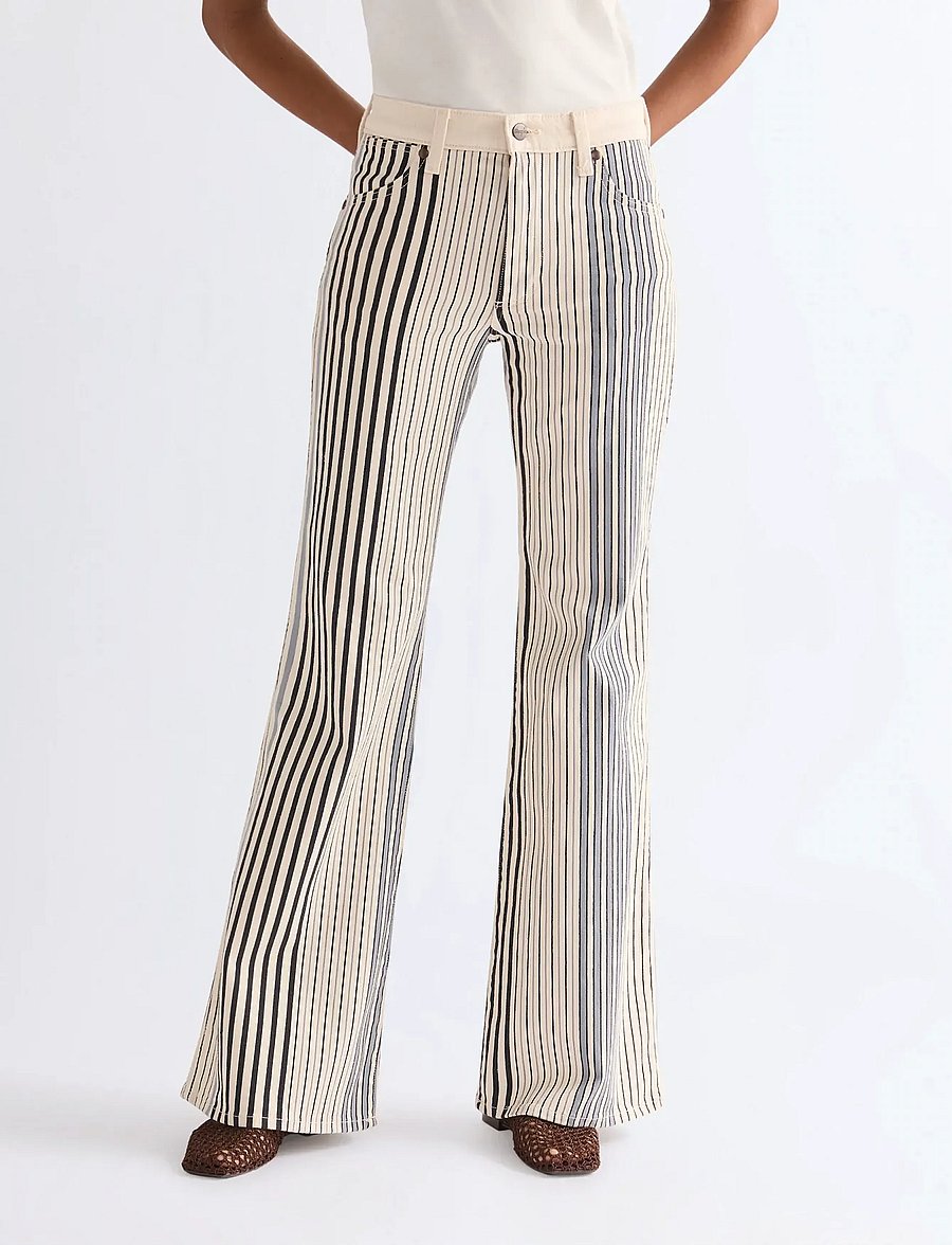 Wrangler - 70S FLARE - schlaghosen - multi blue stripe - 0