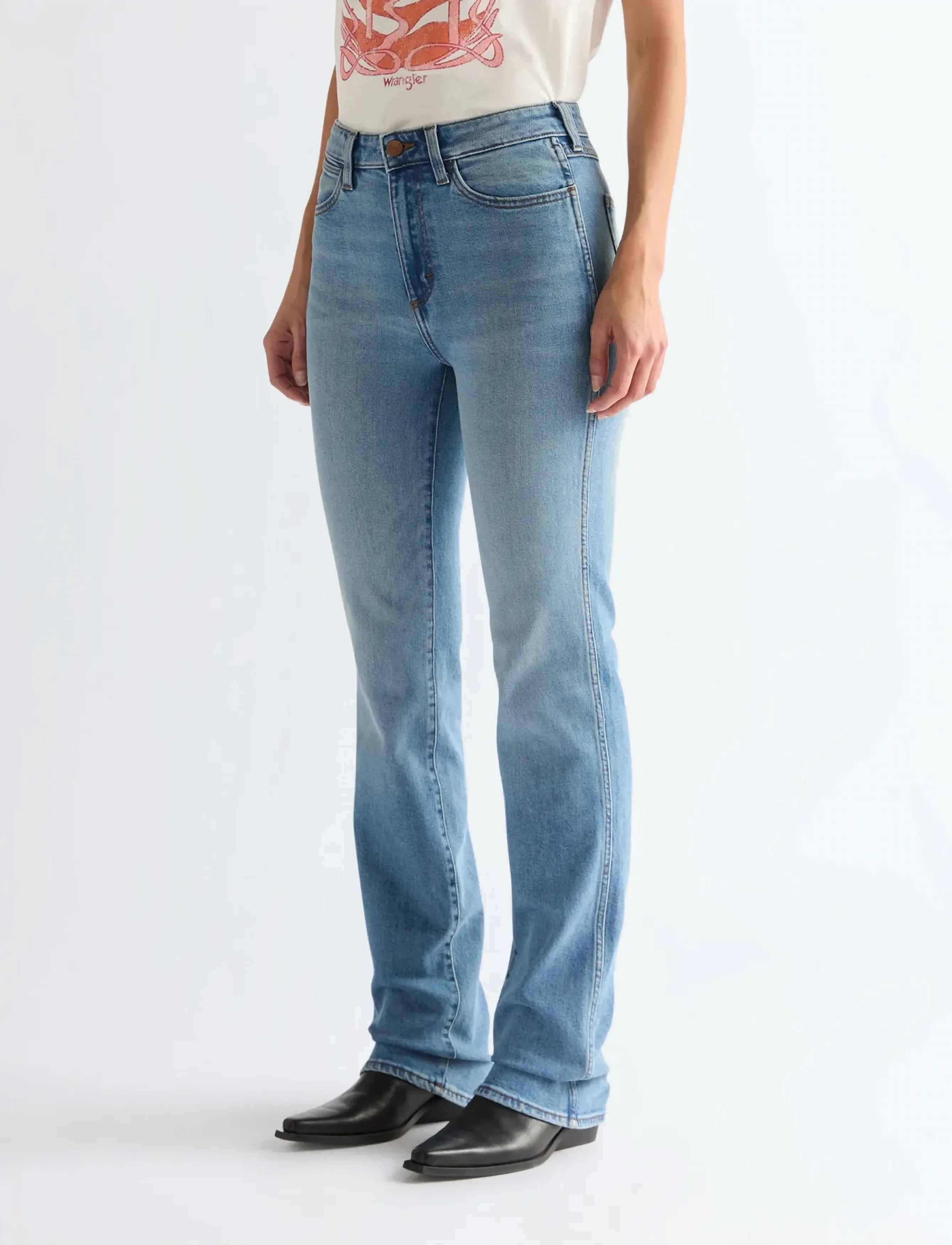 Wrangler - STRAIGHT - raka jeans - marbled pebble - 0