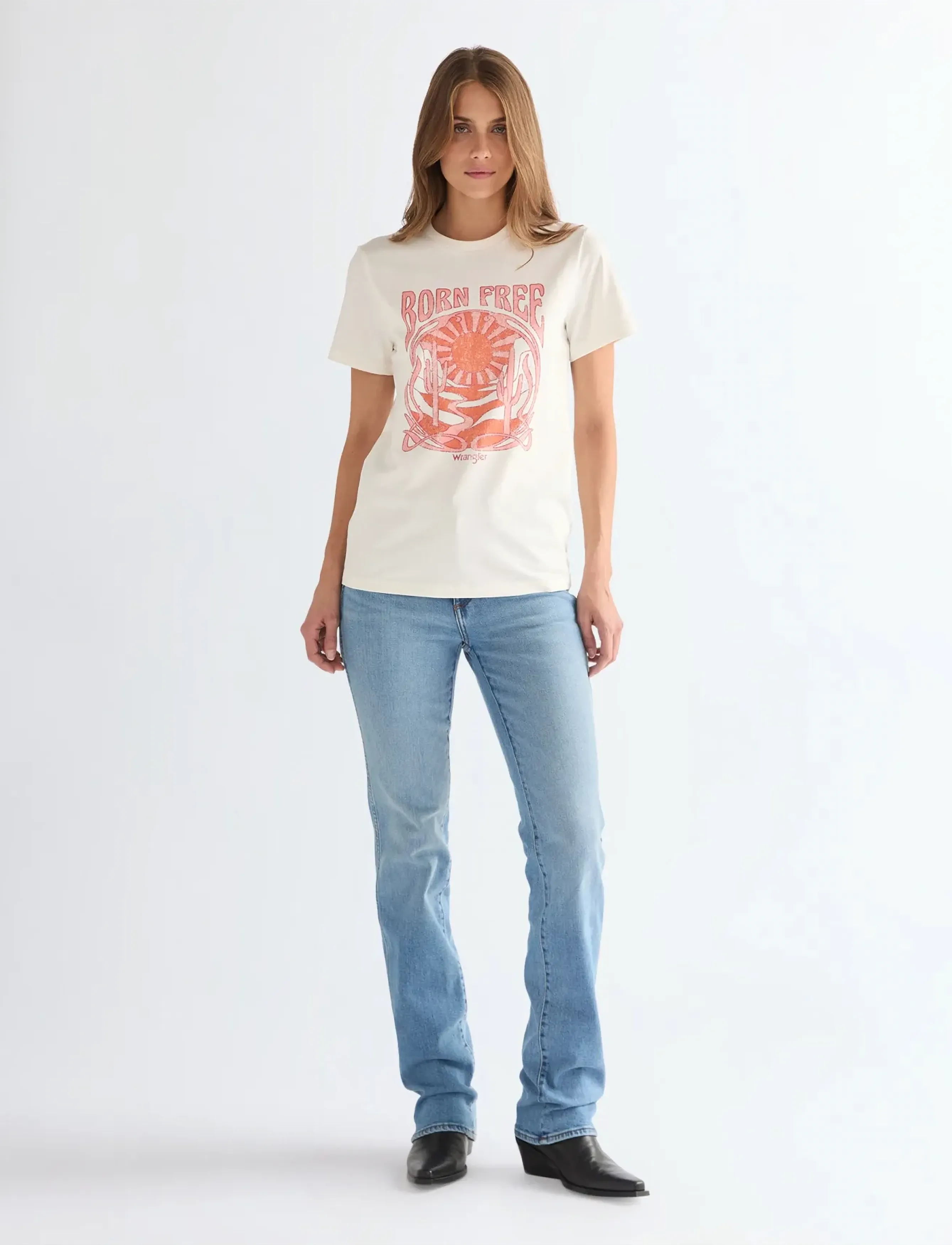 Wrangler - STRAIGHT - straight jeans - marbled pebble - 4