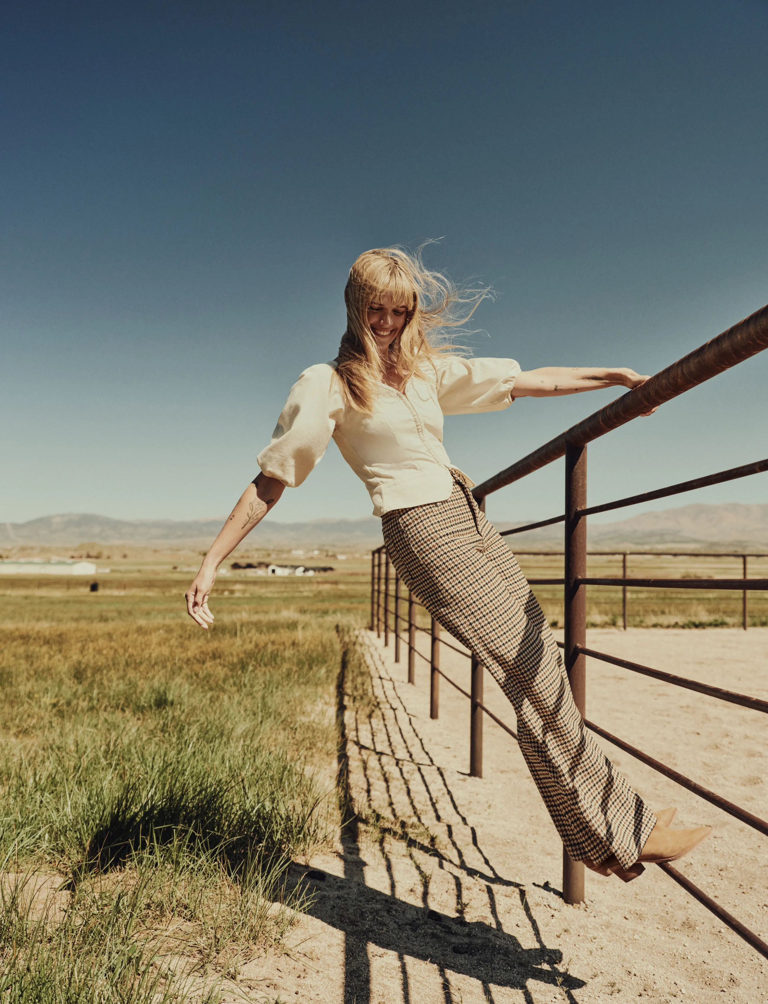 Wrangler - CANYON - vida jeans - houndstooth bison - 5