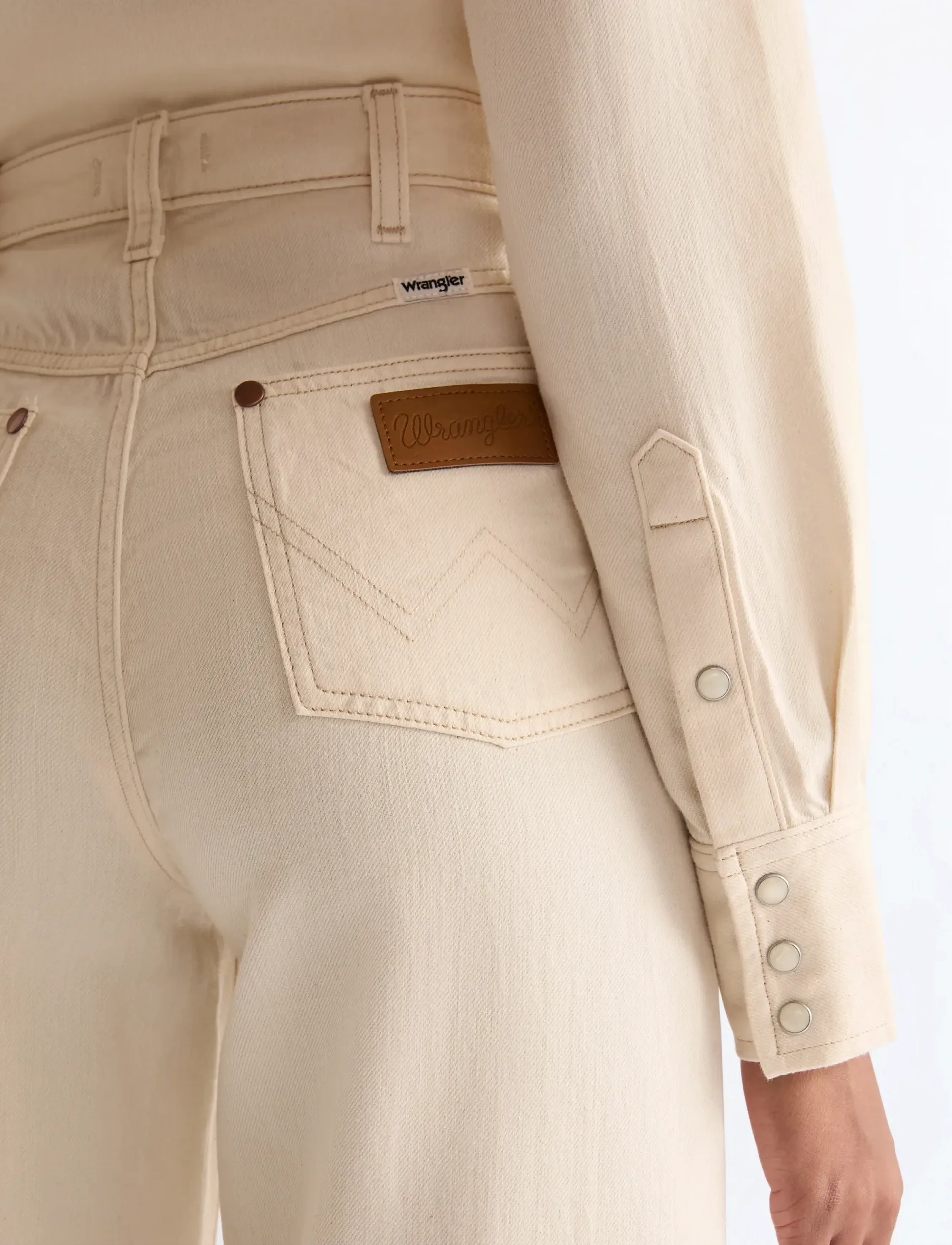 Wrangler - CANYON - laia säärega teksad - natural - 5