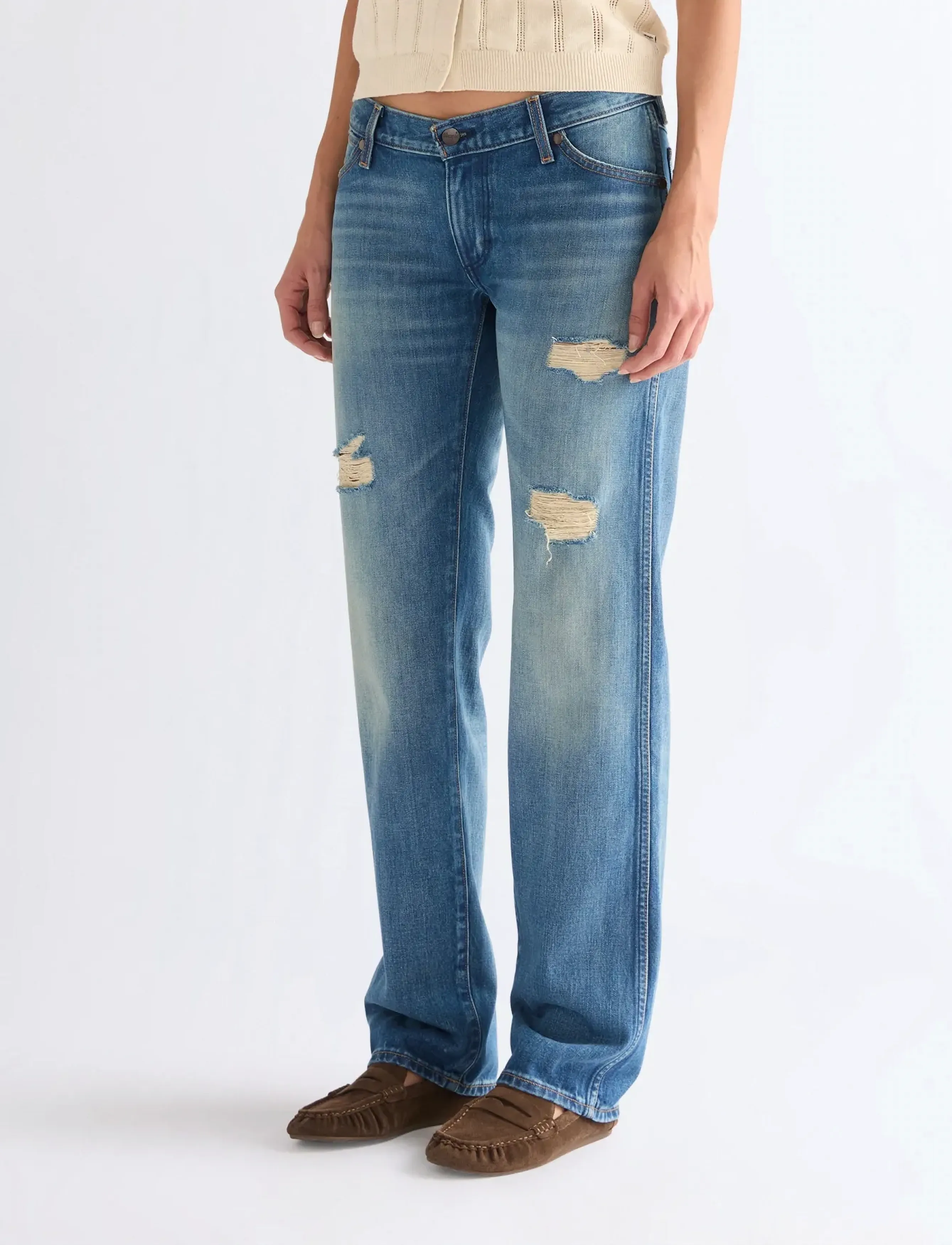Wrangler LOW RISE COWBOY JEAN - Jeans - MUSTANG MEADOW / blue