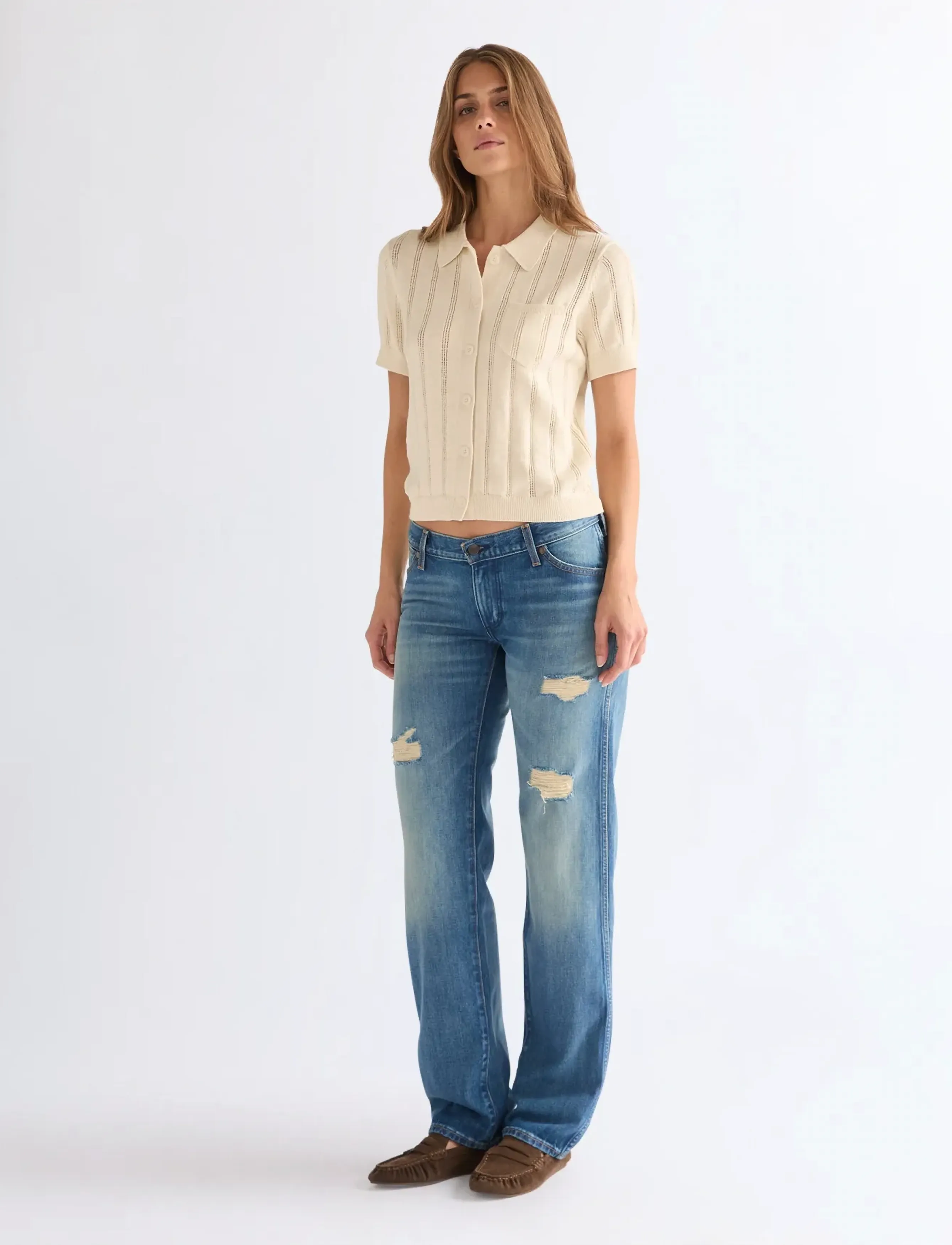 Wrangler - LOW RISE COWBOY JEAN - straight jeans - mustang meadow - 3