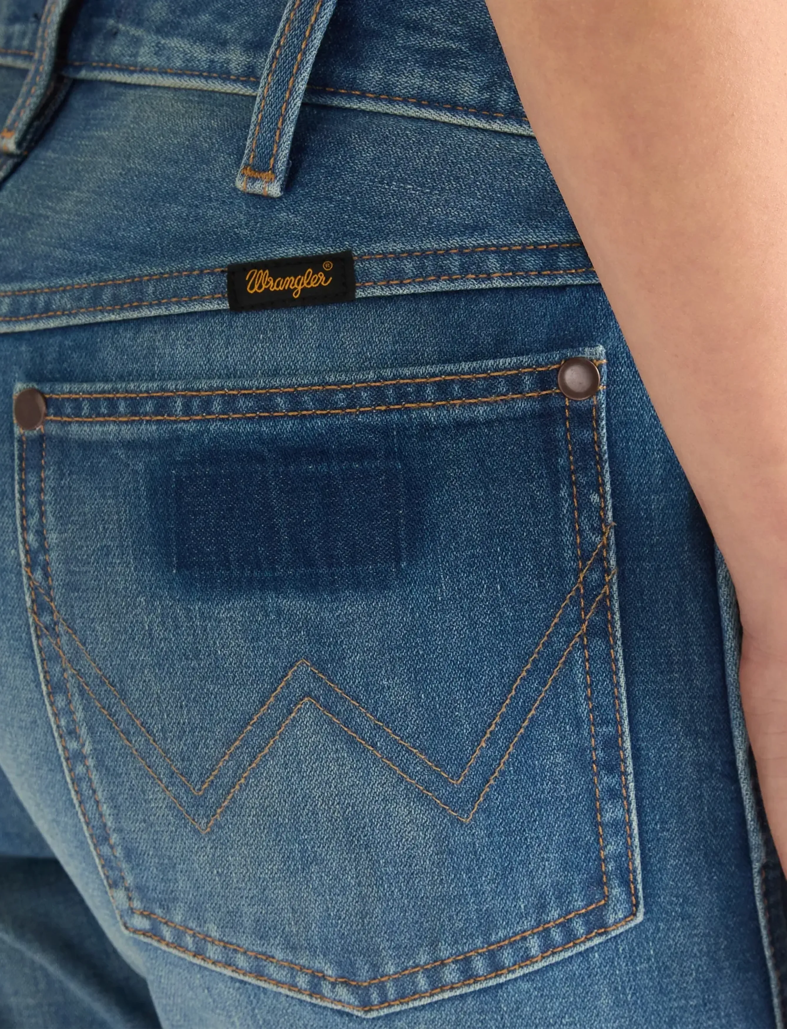 Wrangler - LOW RISE COWBOY JEAN - straight jeans - mustang meadow - 4