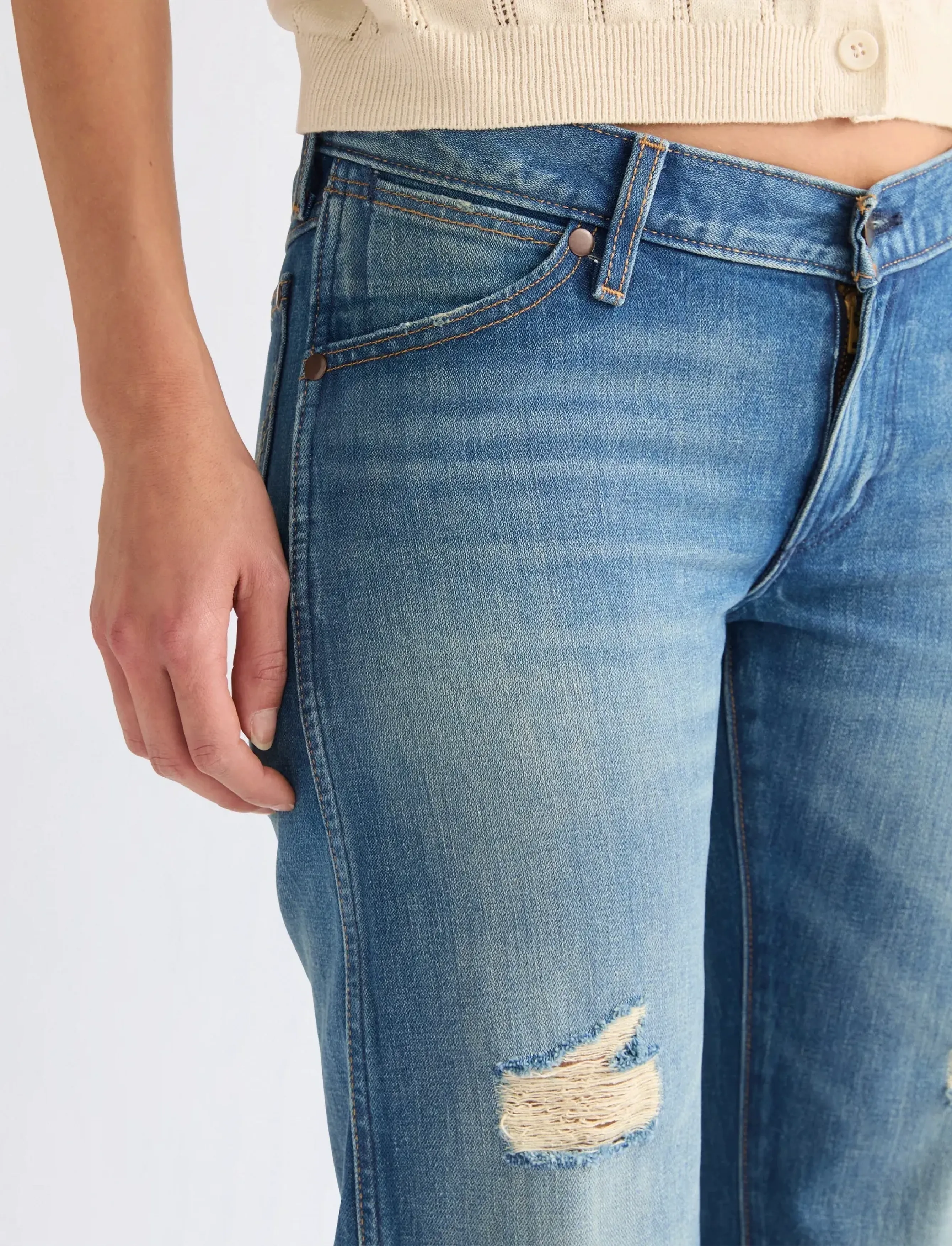 Wrangler - LOW RISE COWBOY JEAN - straight jeans - mustang meadow - 5