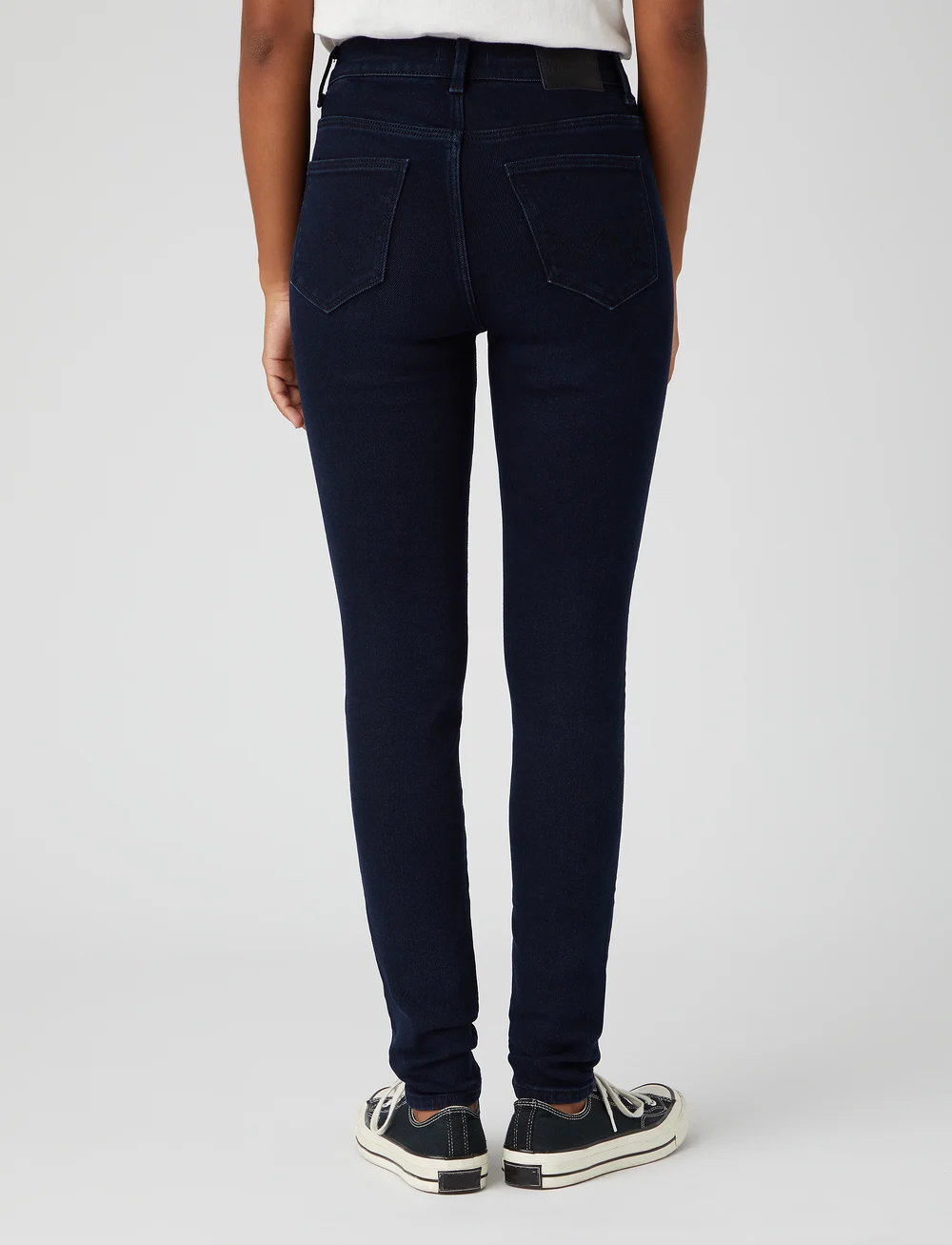 Wrangler - HIGH RISE SKINNY - liibuvad teksad - before dark - 4