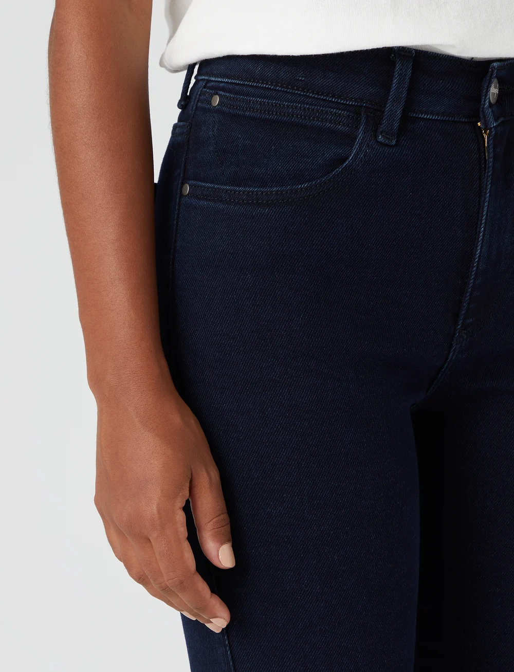 Wrangler - HIGH RISE SKINNY - liibuvad teksad - before dark - 5