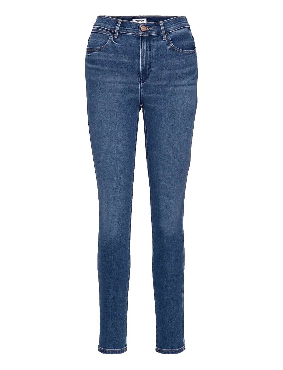Wrangler - HIGH RISE SKINNY - skinny džinsi - camellia - 1